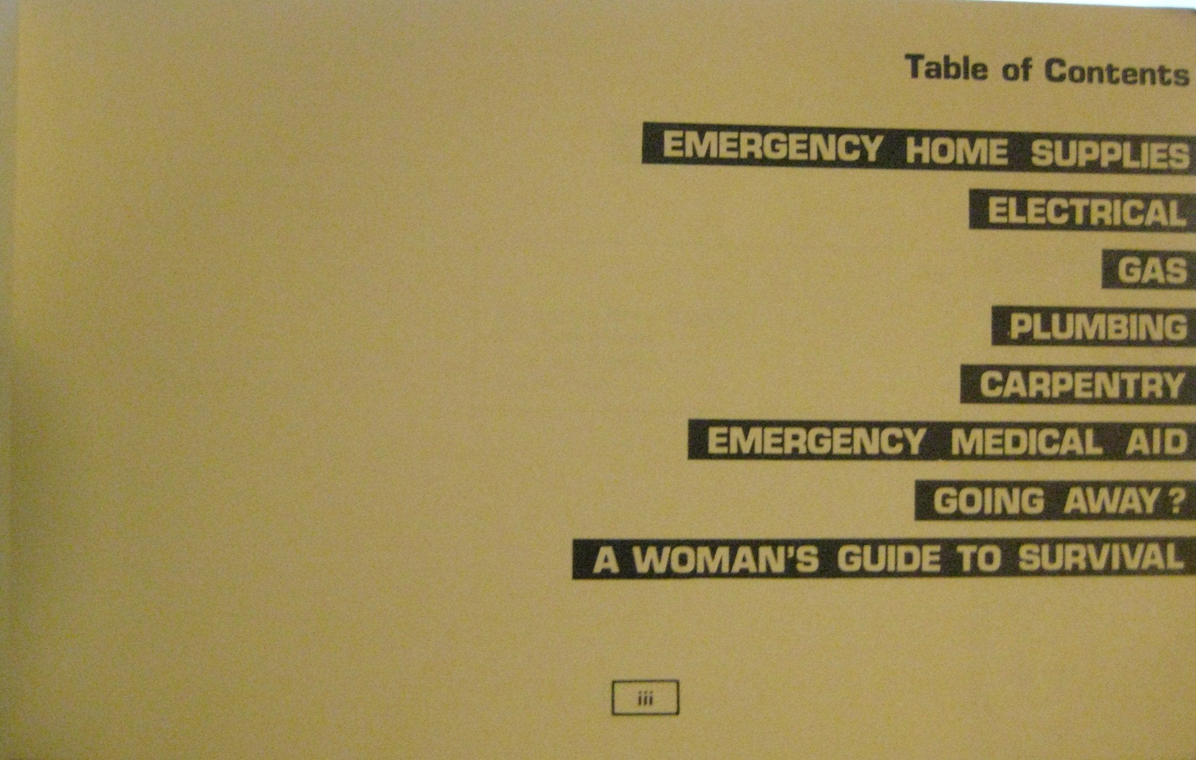 H.E.L.P Home Emergency Ladies' Pal 1972 1st Ed used book depot