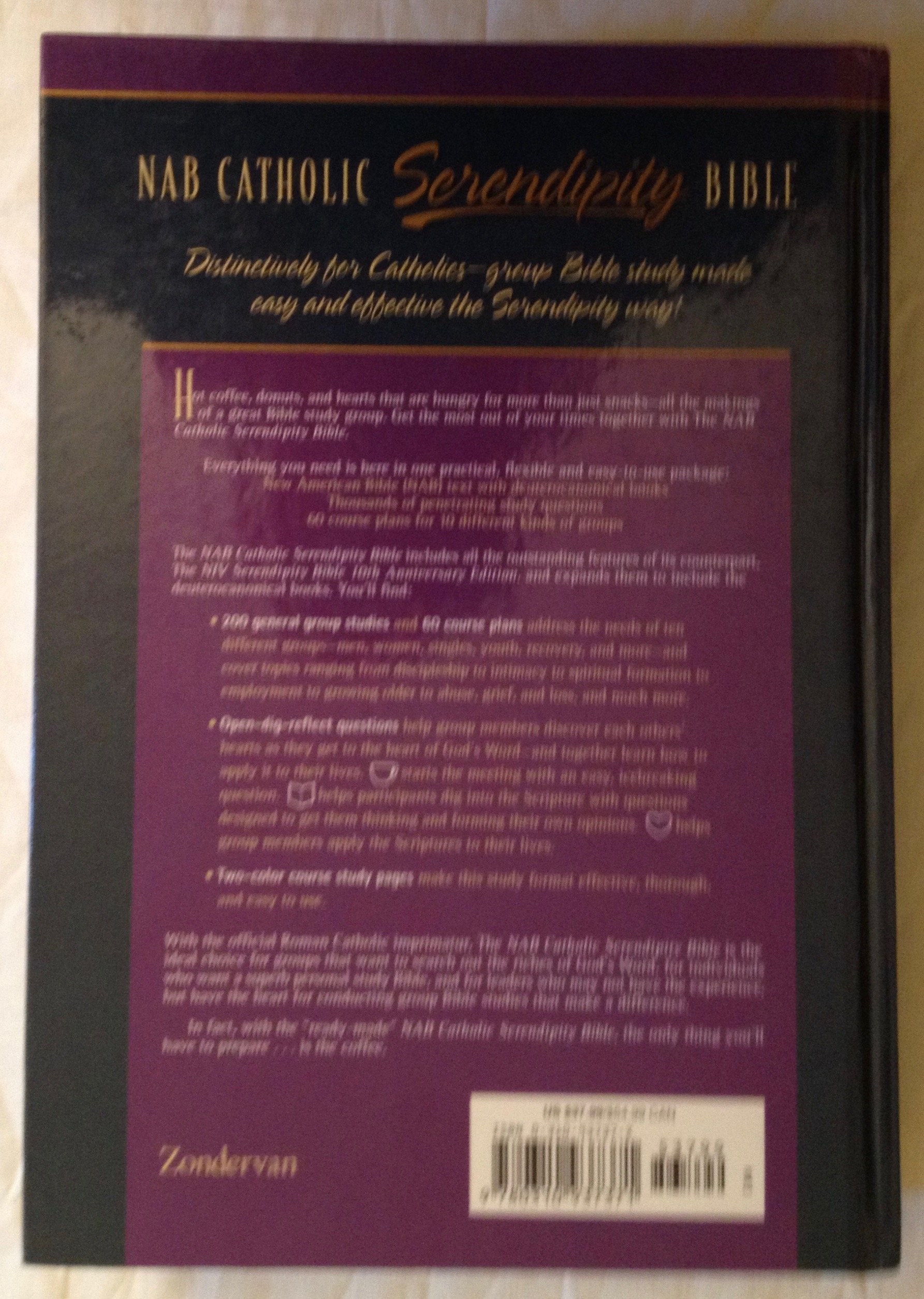 Catholic Serendiptiy Bible for Personal and Small Group Study [NAB - New American Bible] used book depot