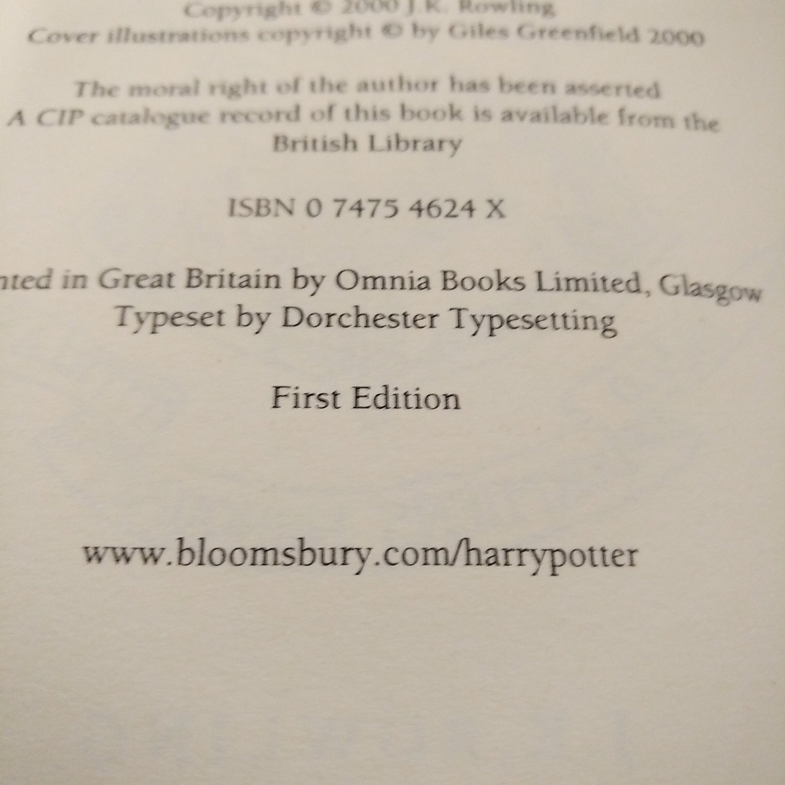 Harry Potter and the Goblet of Fire used book depot