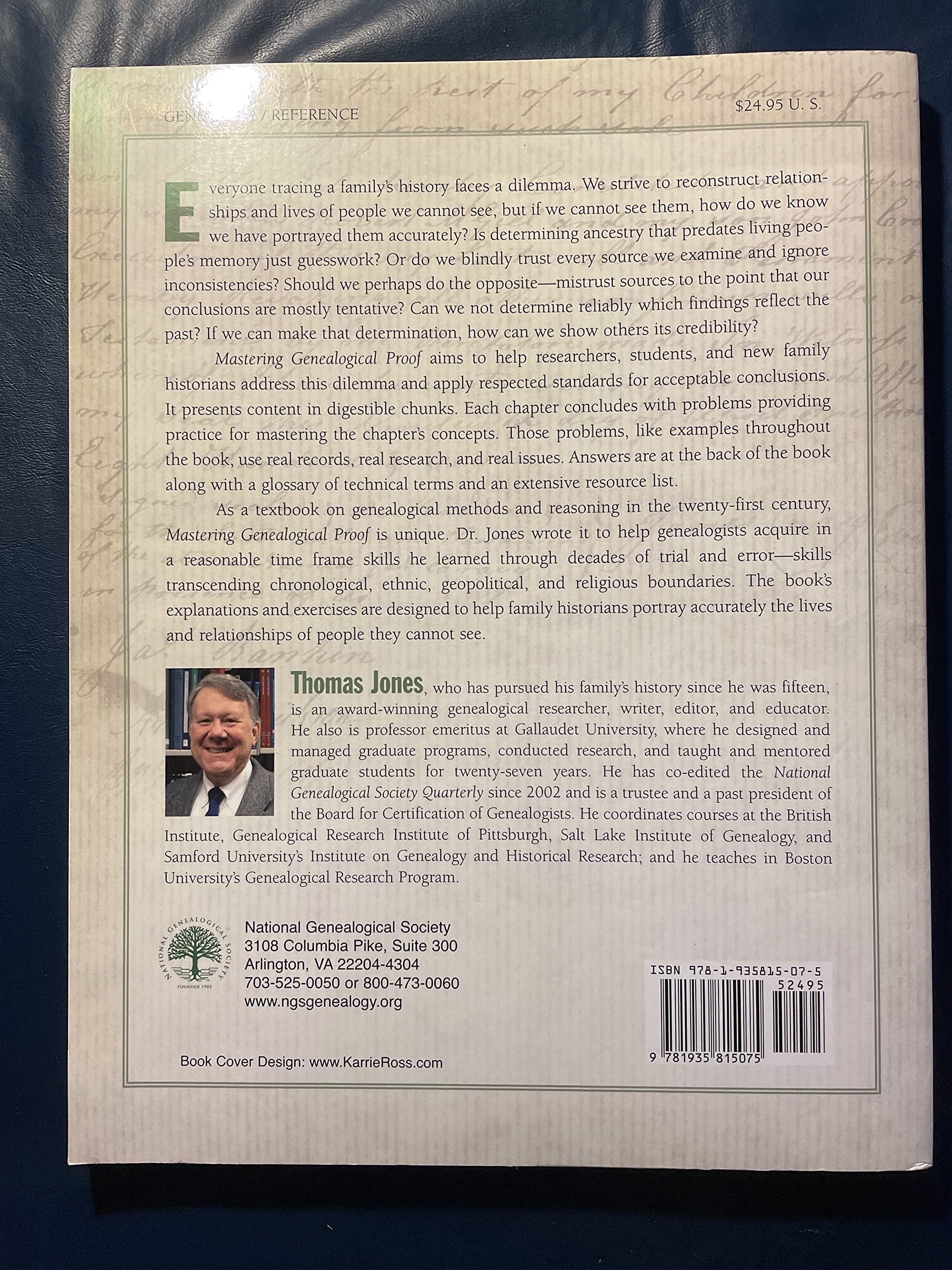 Mastering Genealogical Proof used book depot