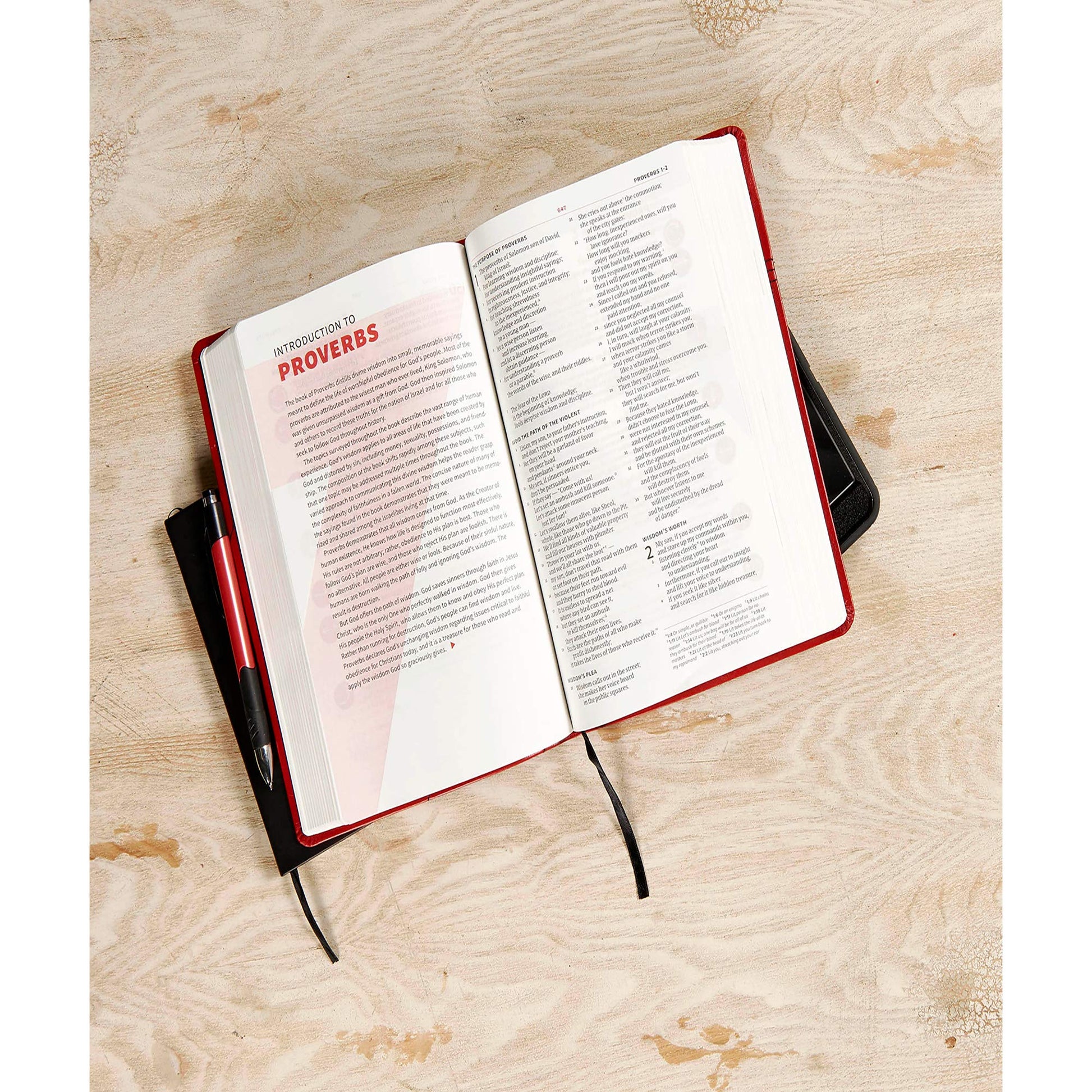 CSB Seven Arrows Bible, Crimson LeatherTouch: The How-to-Study Bible for Students used book depot