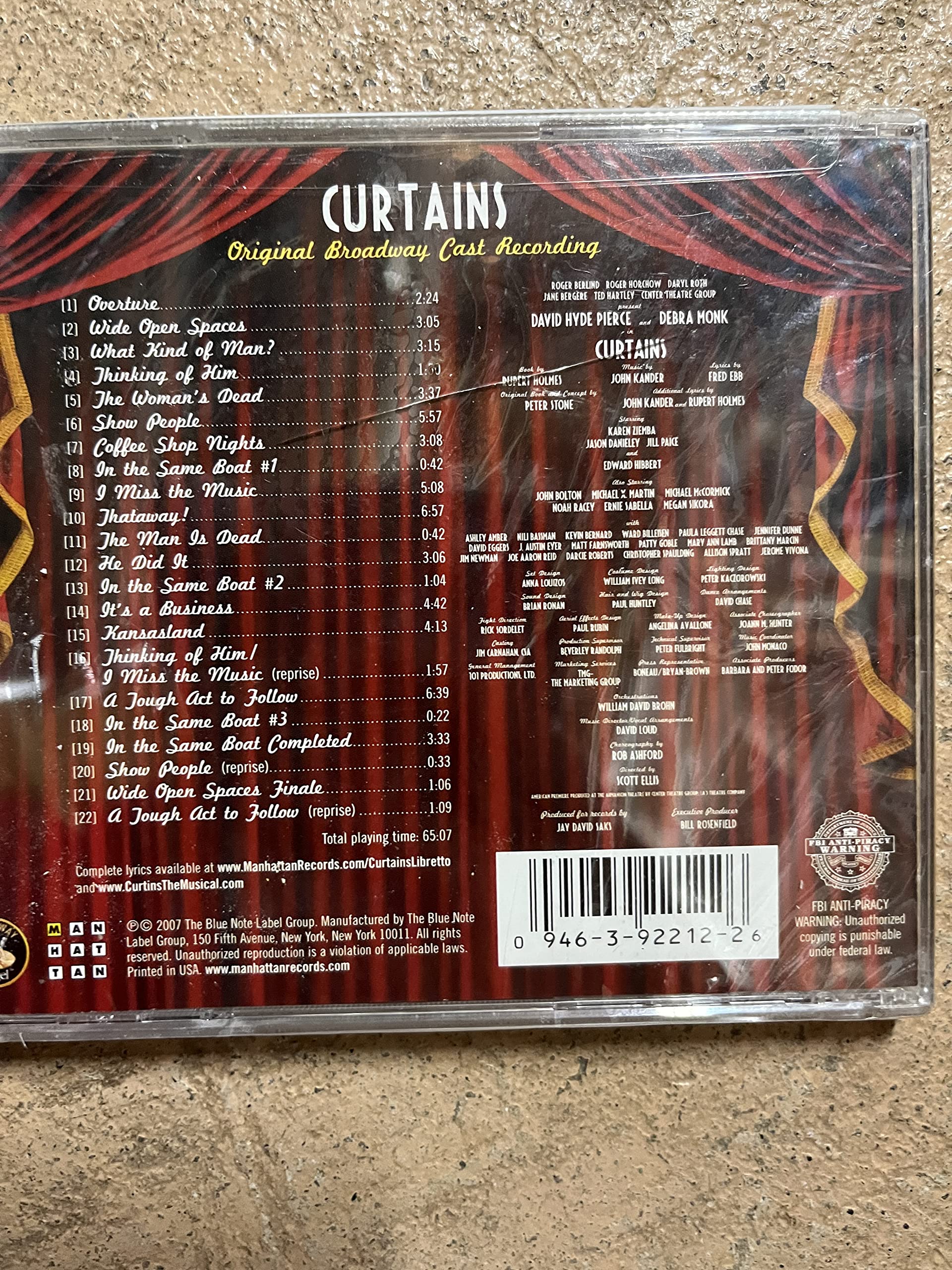 Curtains (2007 Original Broadway Cast) used book depot