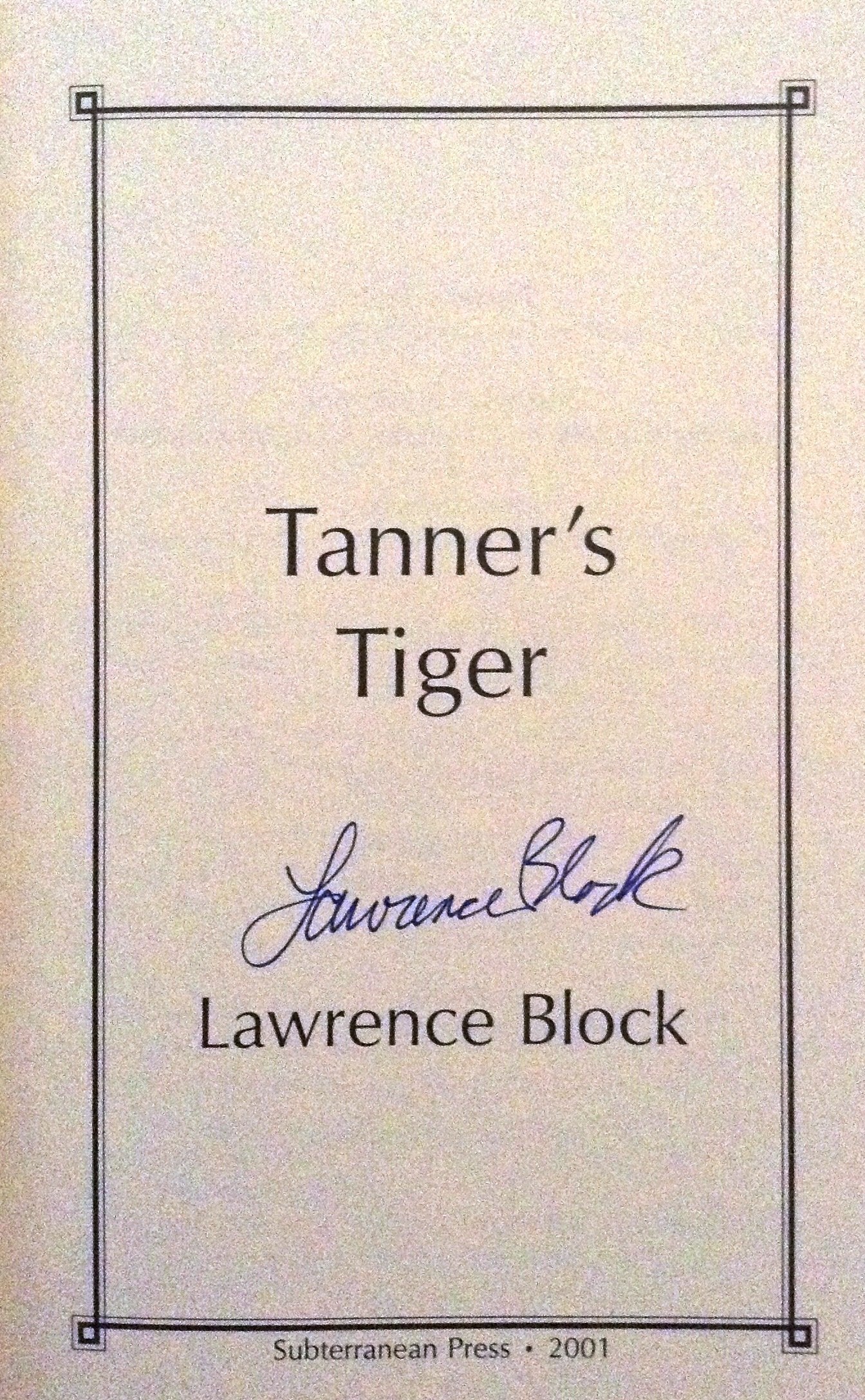 Tanner's Tiger used book depot