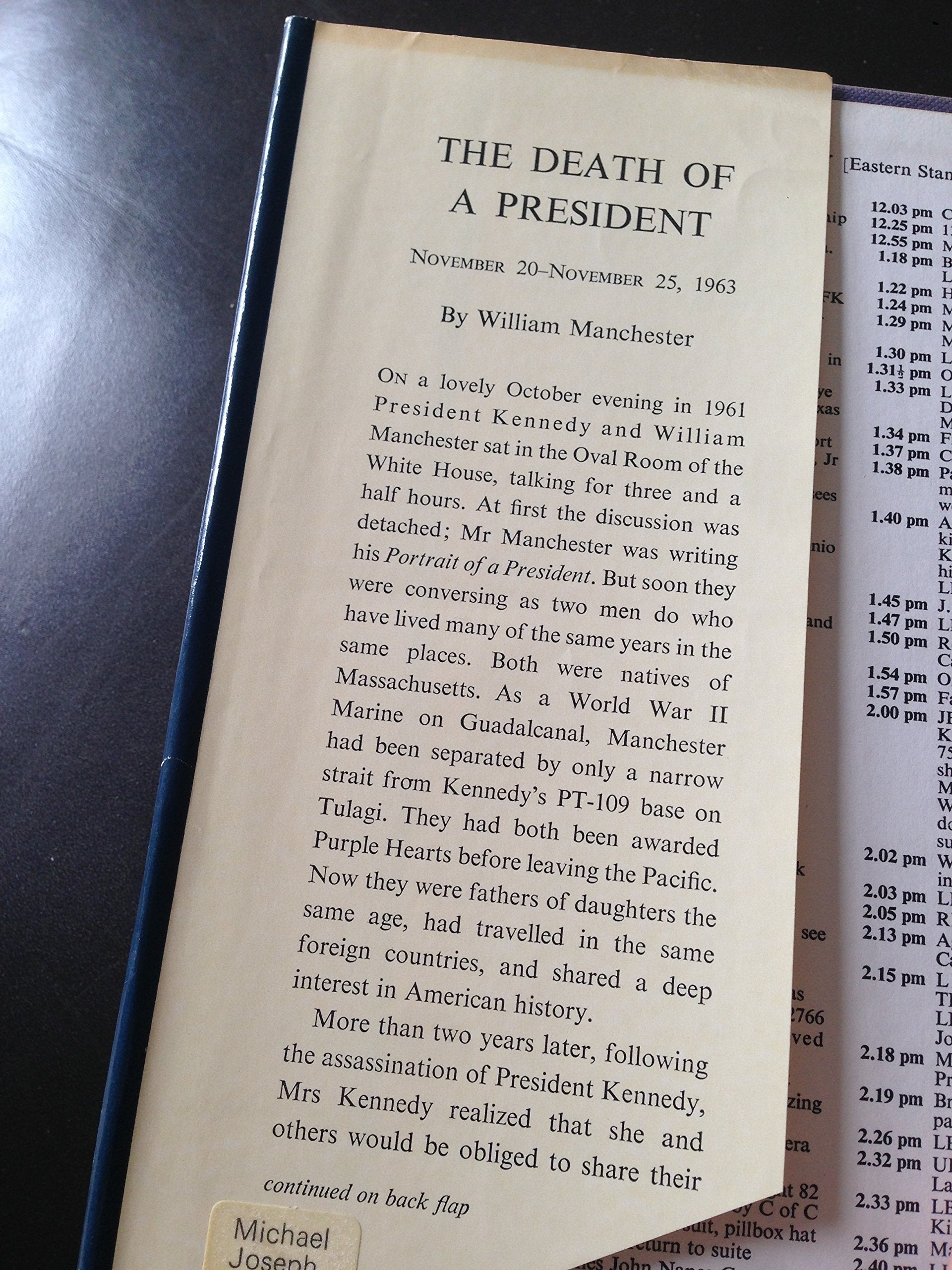 The Death of a President: November 1963 used book depot