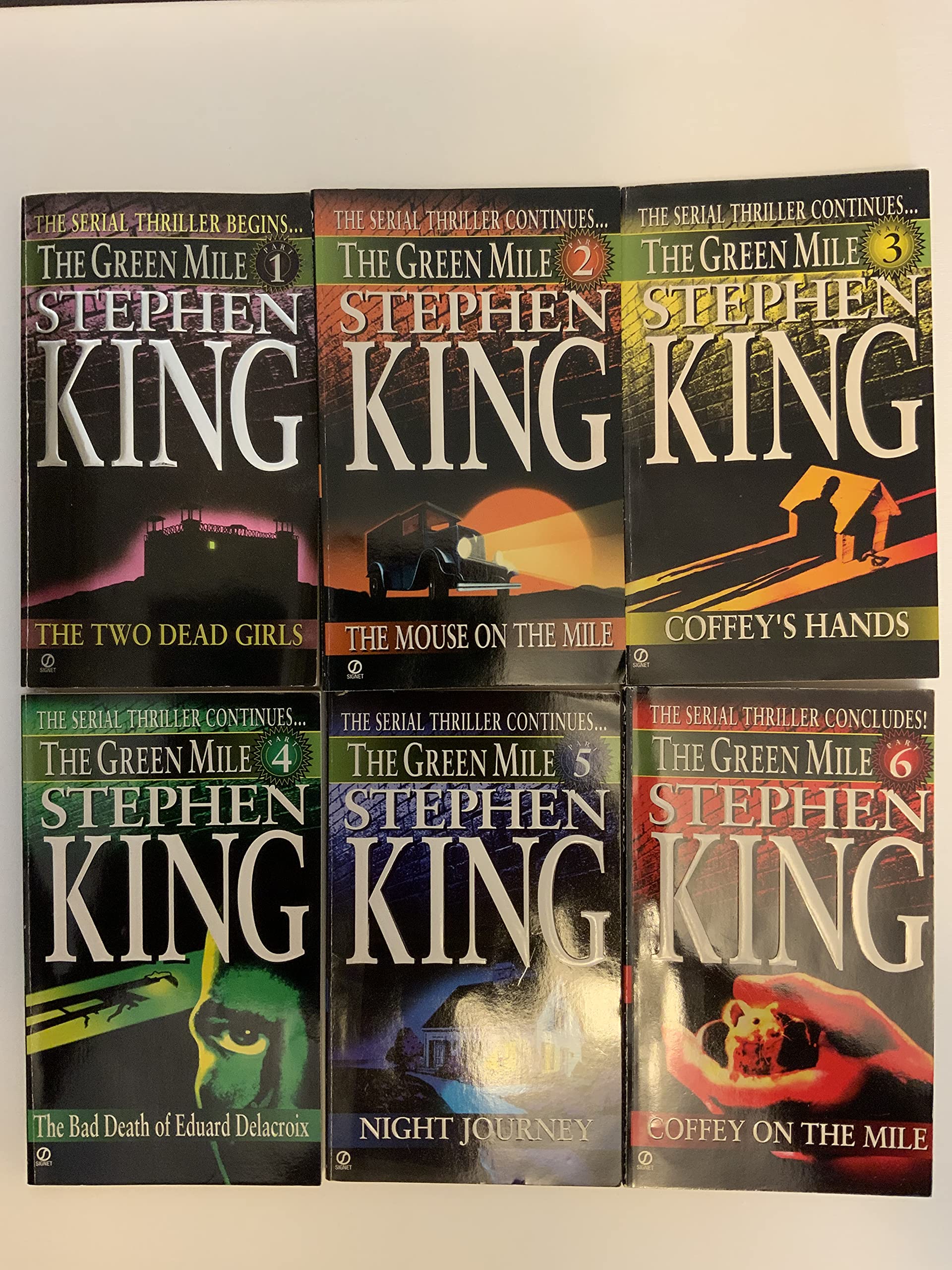 The Green Mile Serial Novel Set Books 1-6 used book depot