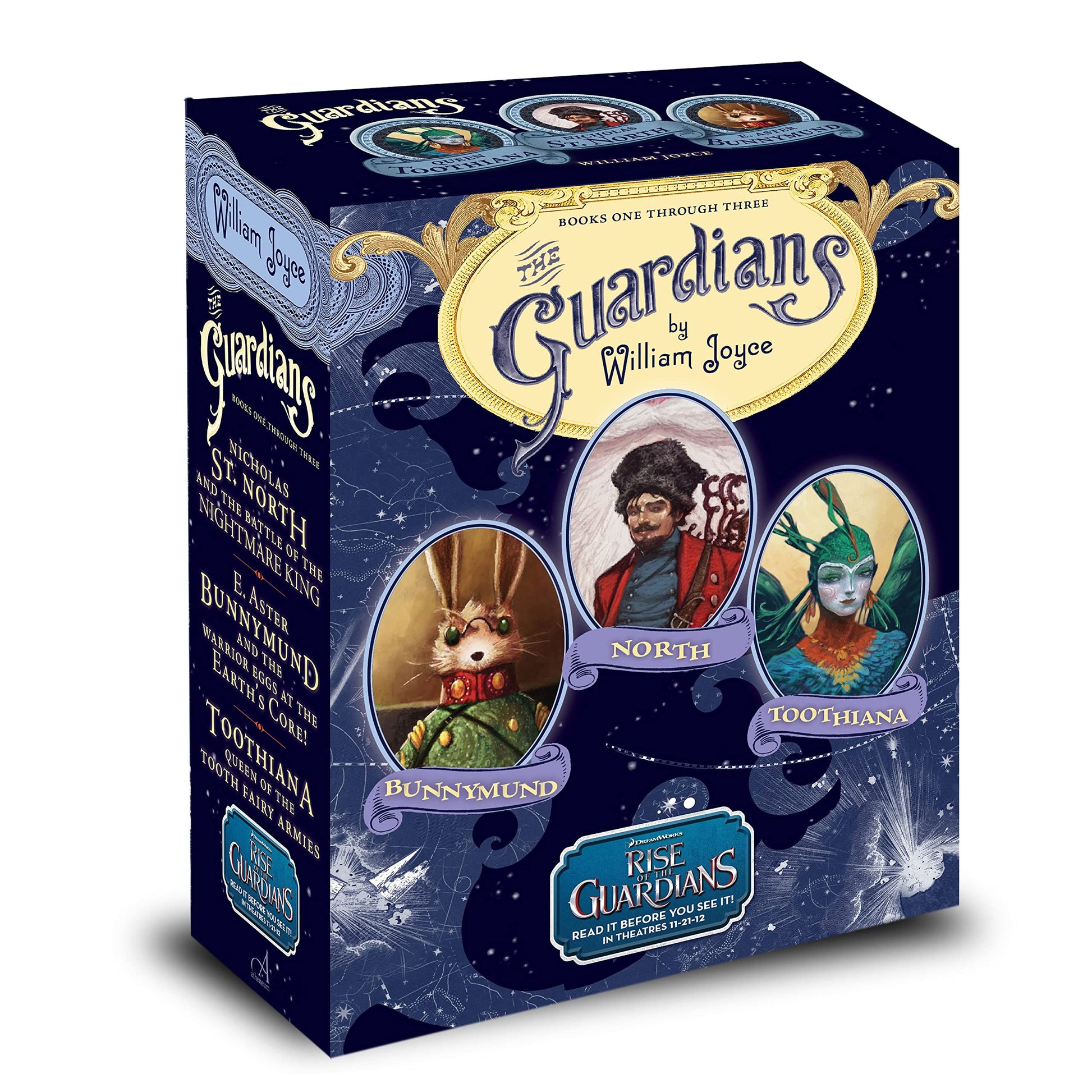 The Guardians: Nicholas St. North and the Battle of the Nightmare King; E. Aster Bunnymund and the Warrior Eggs at the Earth's Core!; Toothiana, Queen of the Tooth Fairy Armies used book depot