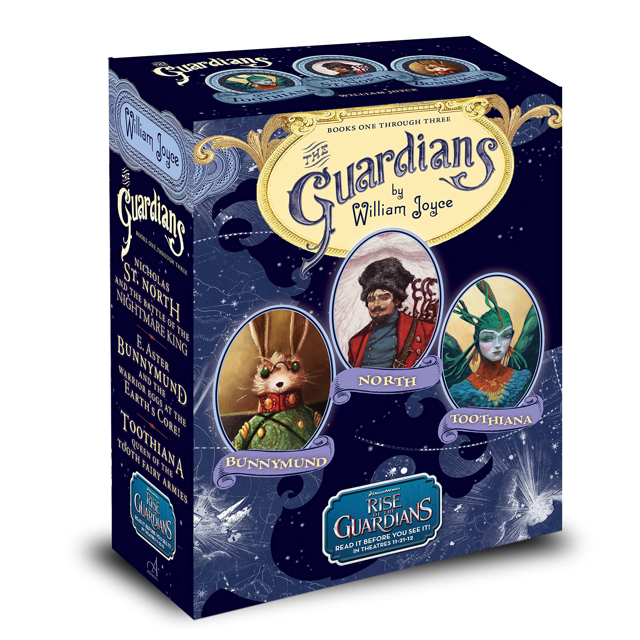 The Guardians: Nicholas St. North and the Battle of the Nightmare King; E. Aster Bunnymund and the Warrior Eggs at the Earth's Core!; Toothiana, Queen of the Tooth Fairy Armies used book depot