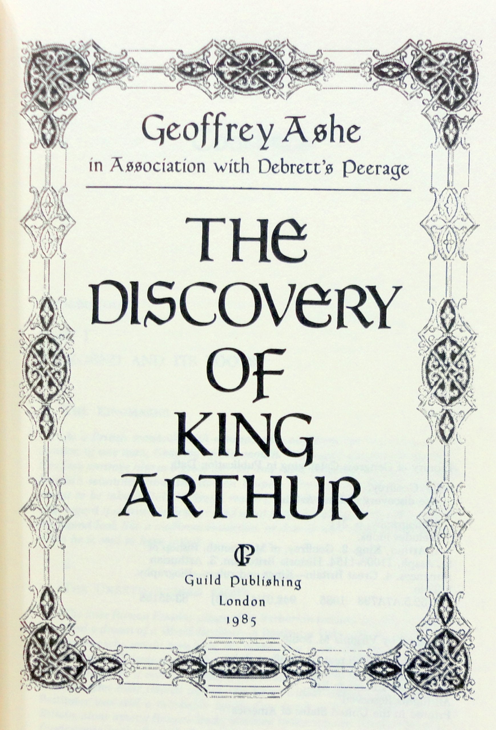 The Discovery of King Arthur used book depot