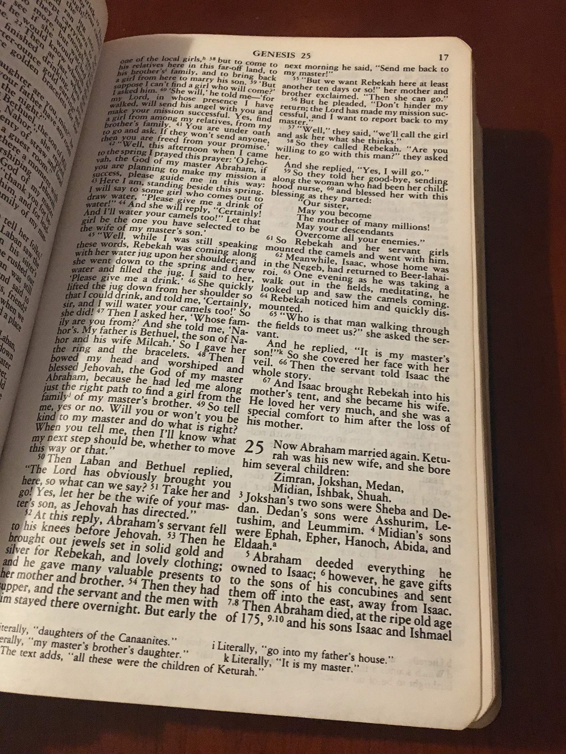 The Living Bible Paraphrased Handy Size Black Genuine Cowhide Leather used book depot