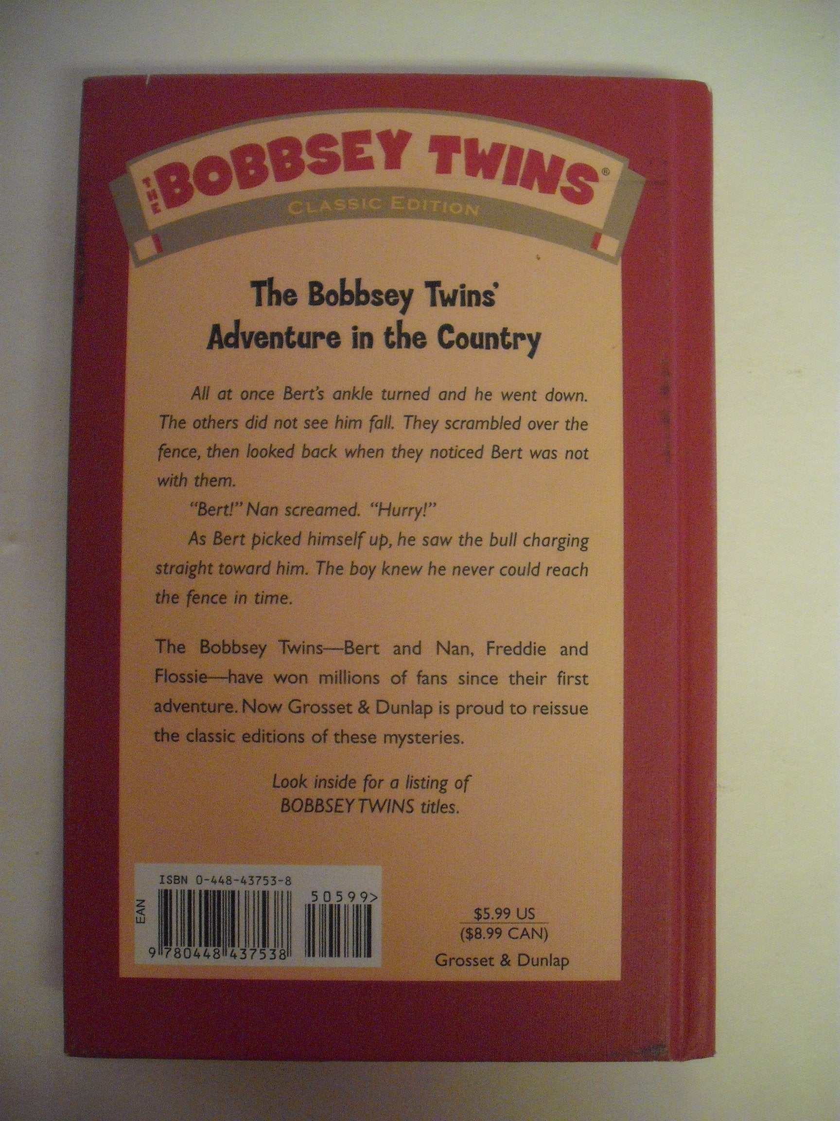 The Bobbsey Twins' Adventure in the Country (Bobbsey Twins, No. 2) used book depot
