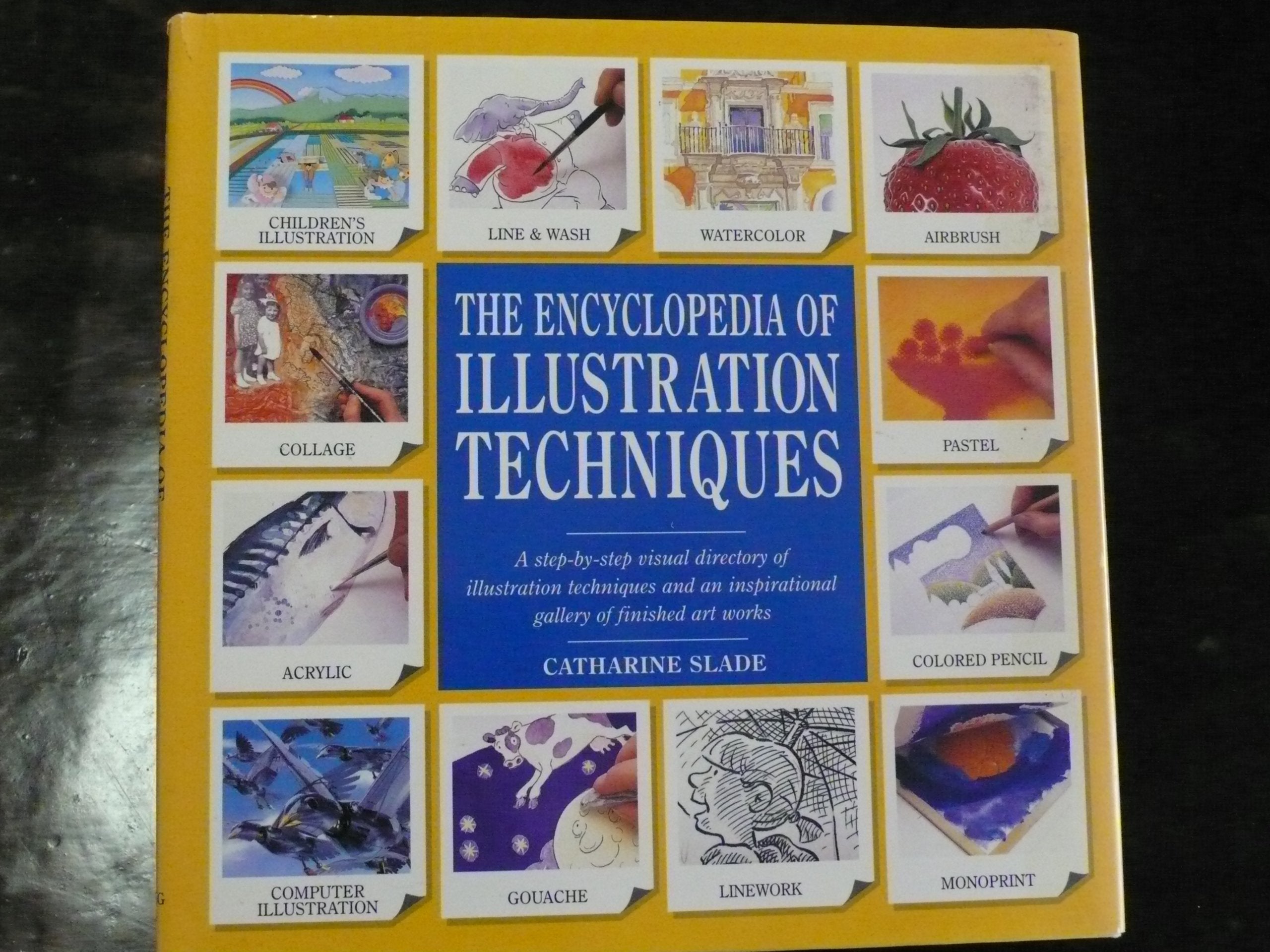 The Encyclopedia of Illustration Techniques: A Step-By-Step Visual Directory of Illustration Techniques Inspirational Gallery of Finished Art Works used book depot