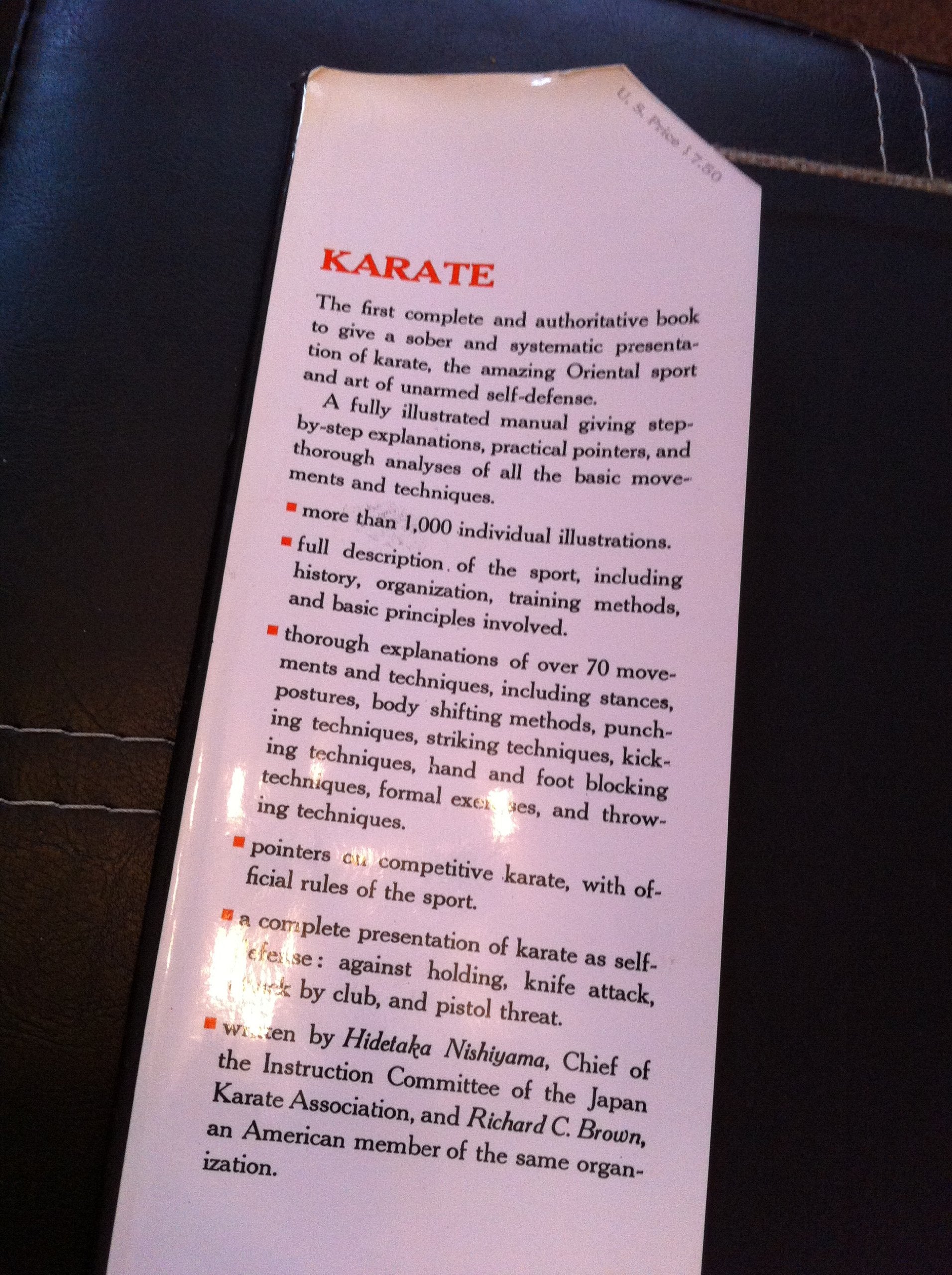 Karate: The Art of "Empty Hand" Fighting