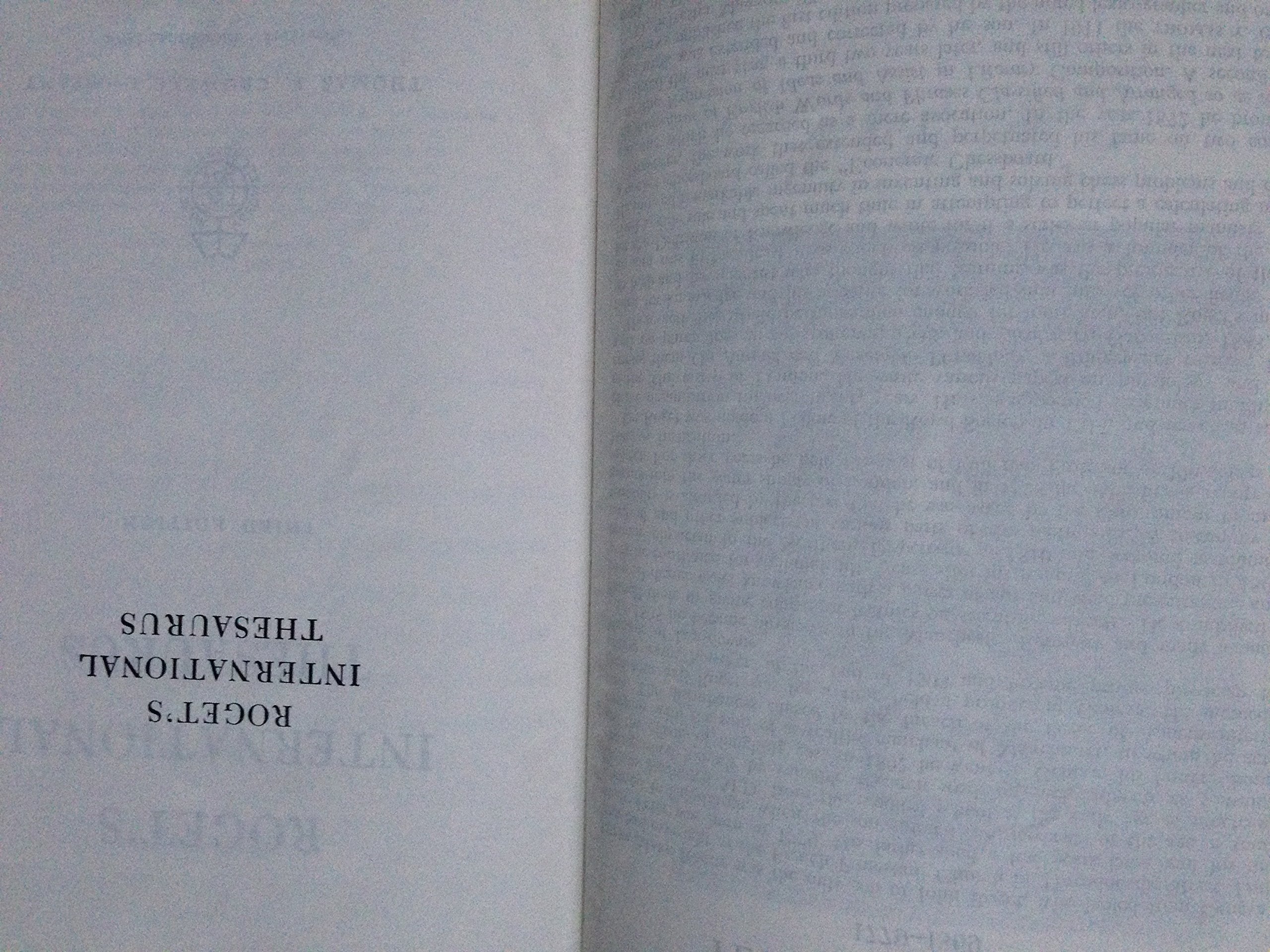 Roget's International Thesaurus (Thumb-Indexed)