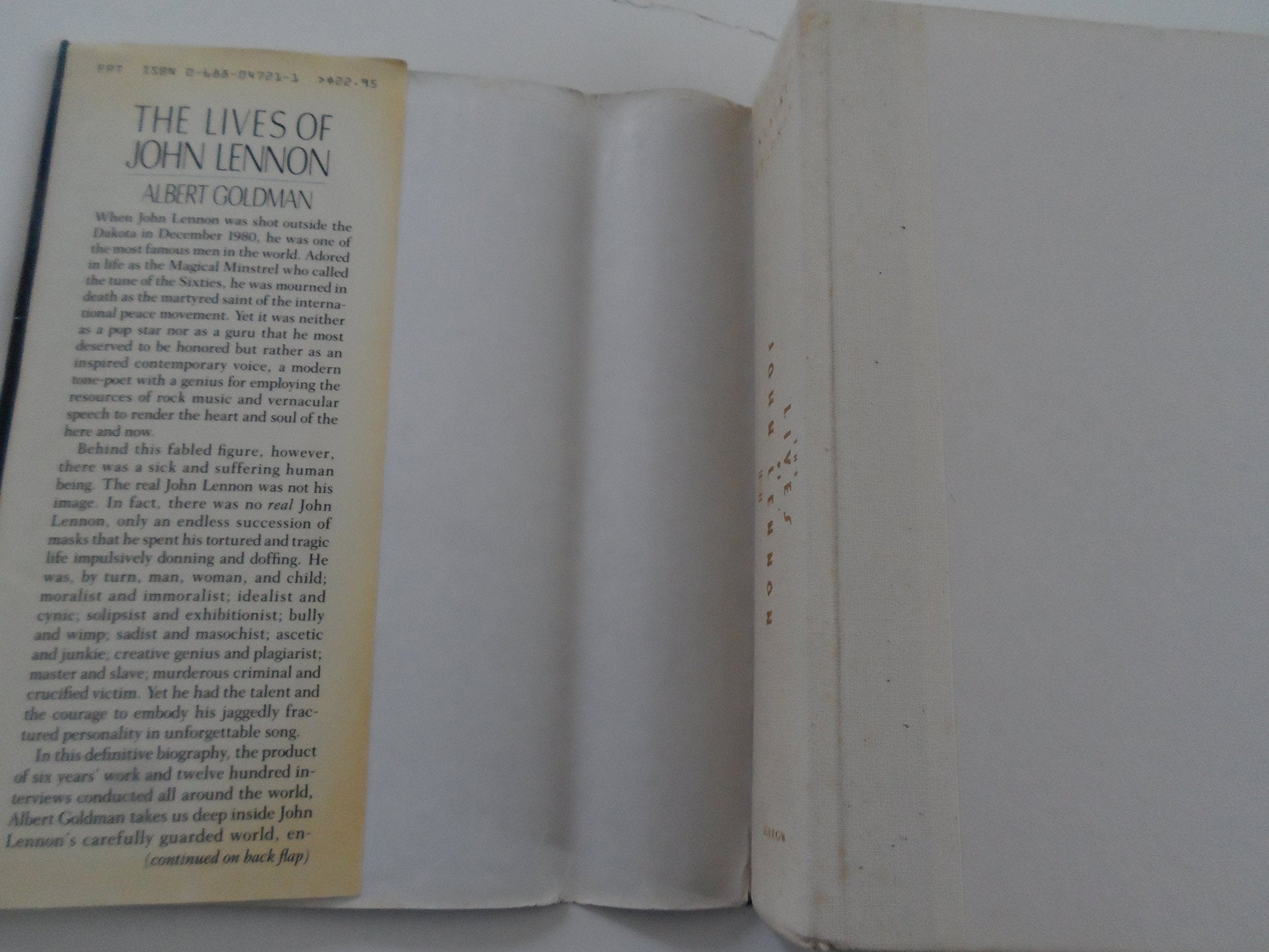 The Lives of John Lennon used book depot
