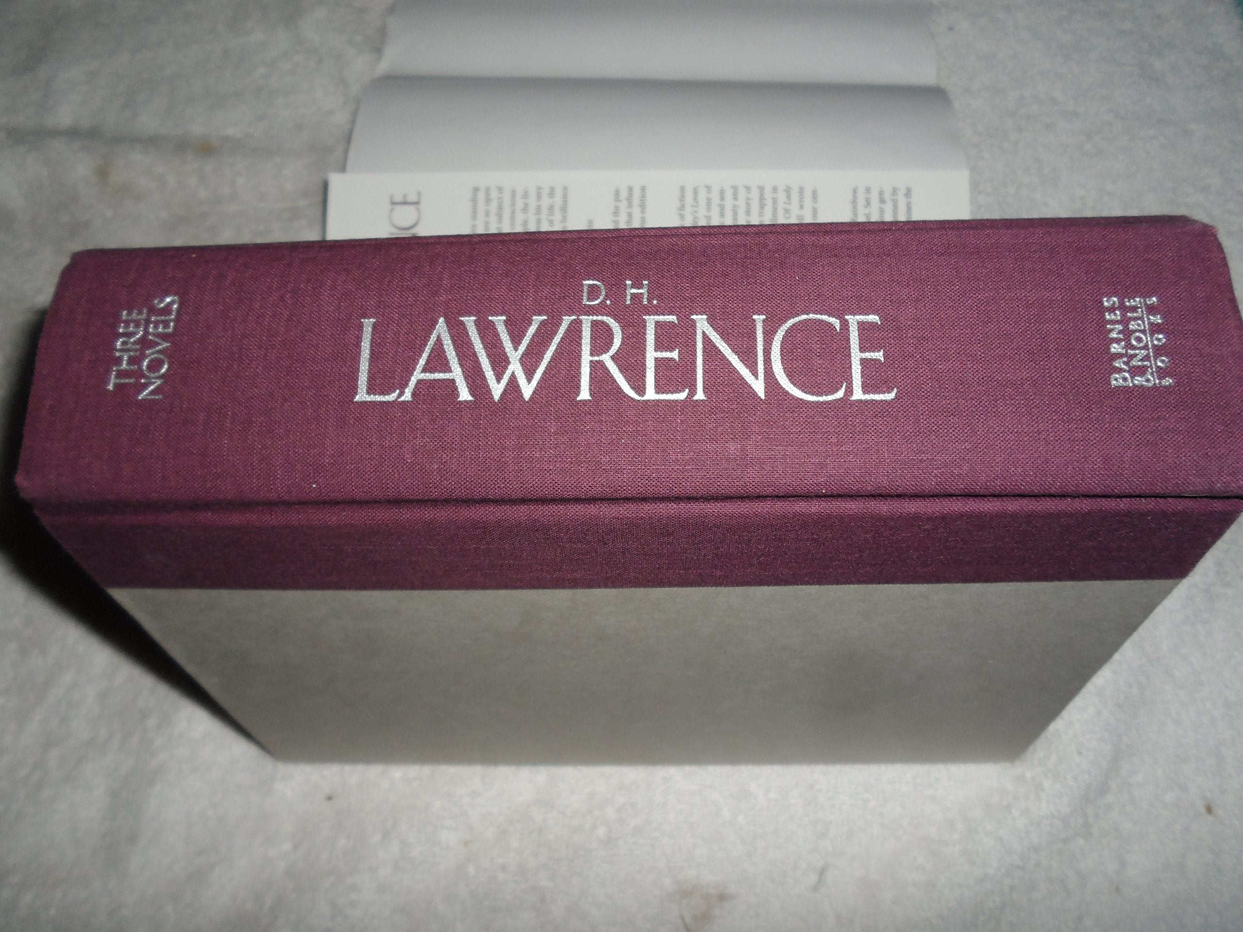 D.H. Lawrence, three complete novels: Lady Chatterley's lover, The Rainbow, Sons and lovers used book depot
