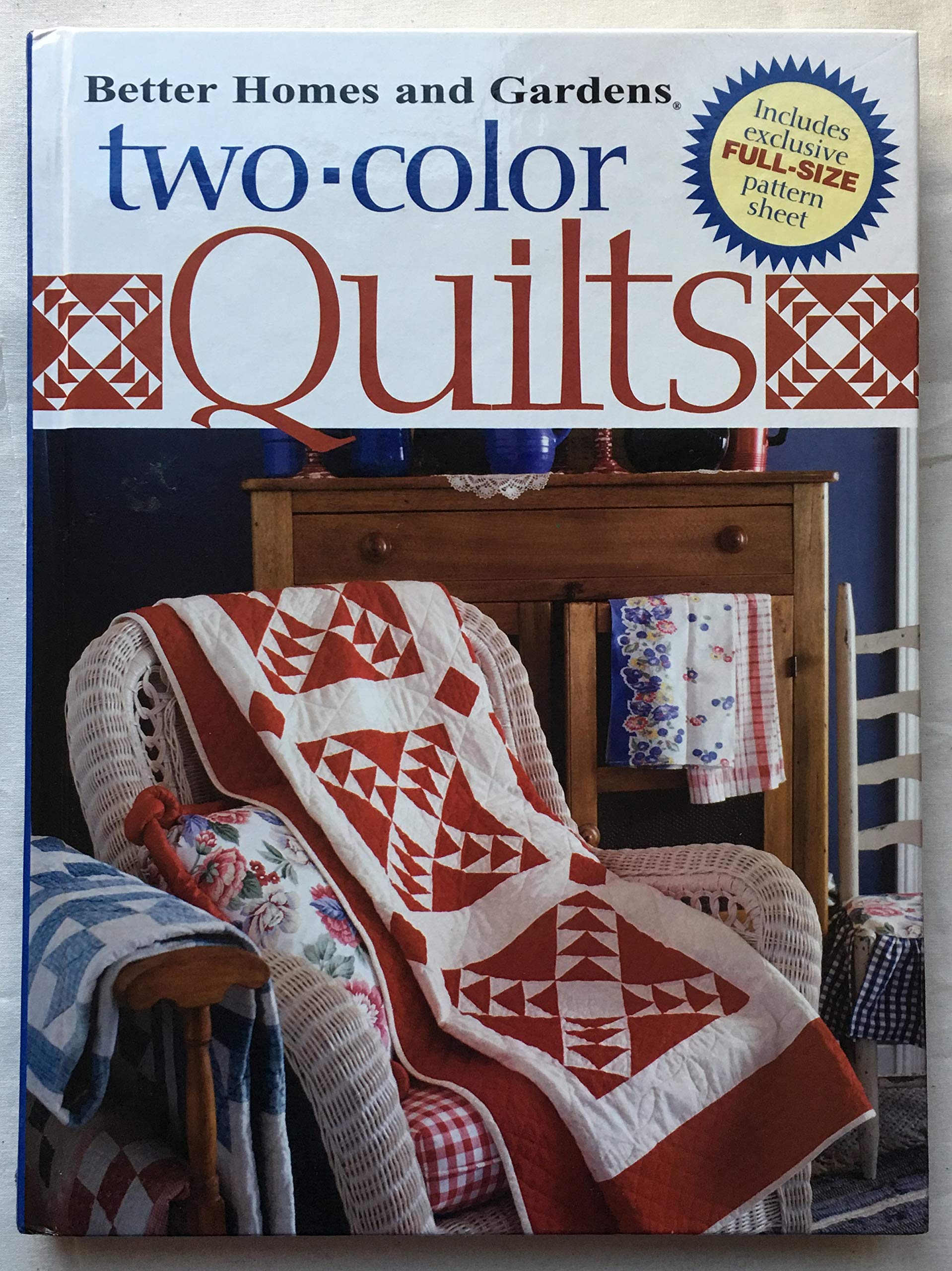 Two-color Quilts (Better Homes & Gardens) used book depot