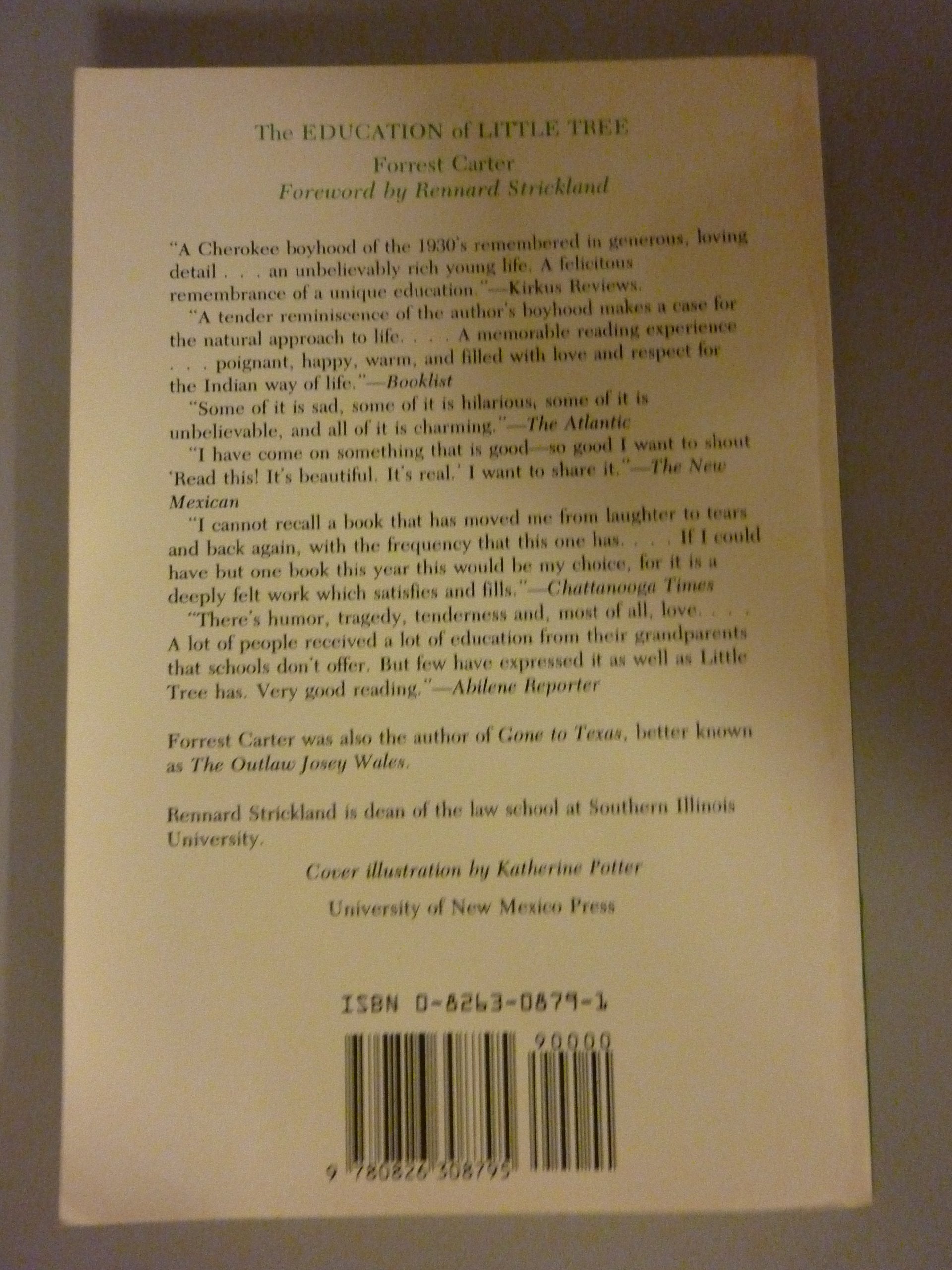 The Education of Little Tree used book depot