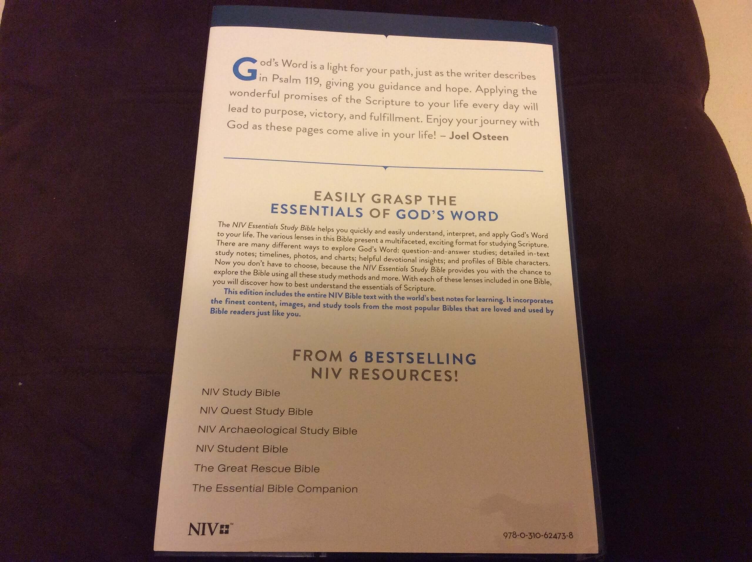 NIV, Essentials Study Bible, Hardcover: Easily Grasp the Fundamentals of Scripture through Lenses from 6 Bestselling NIV Resources used book depot