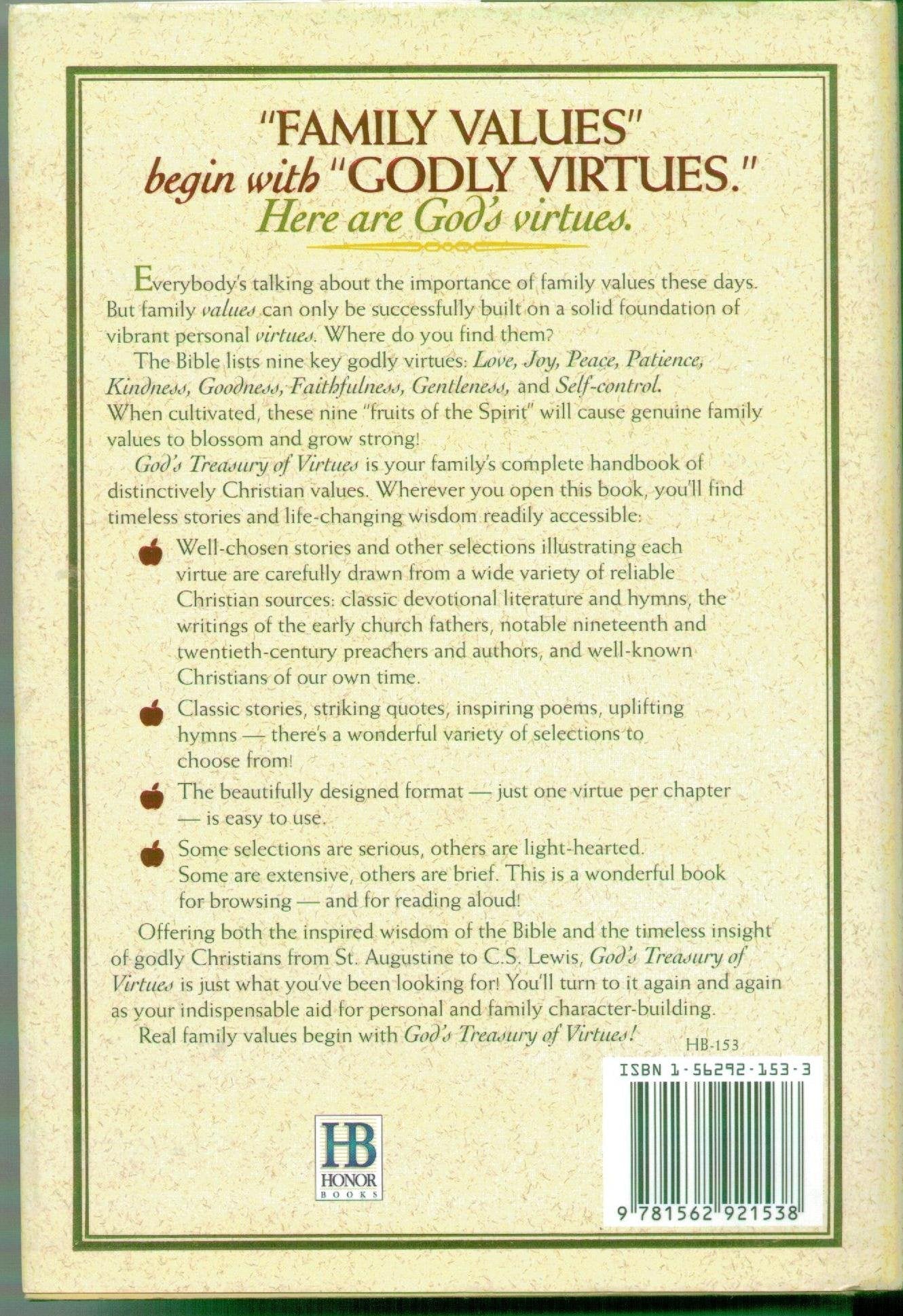 God's Treasury of Virtues used book depot