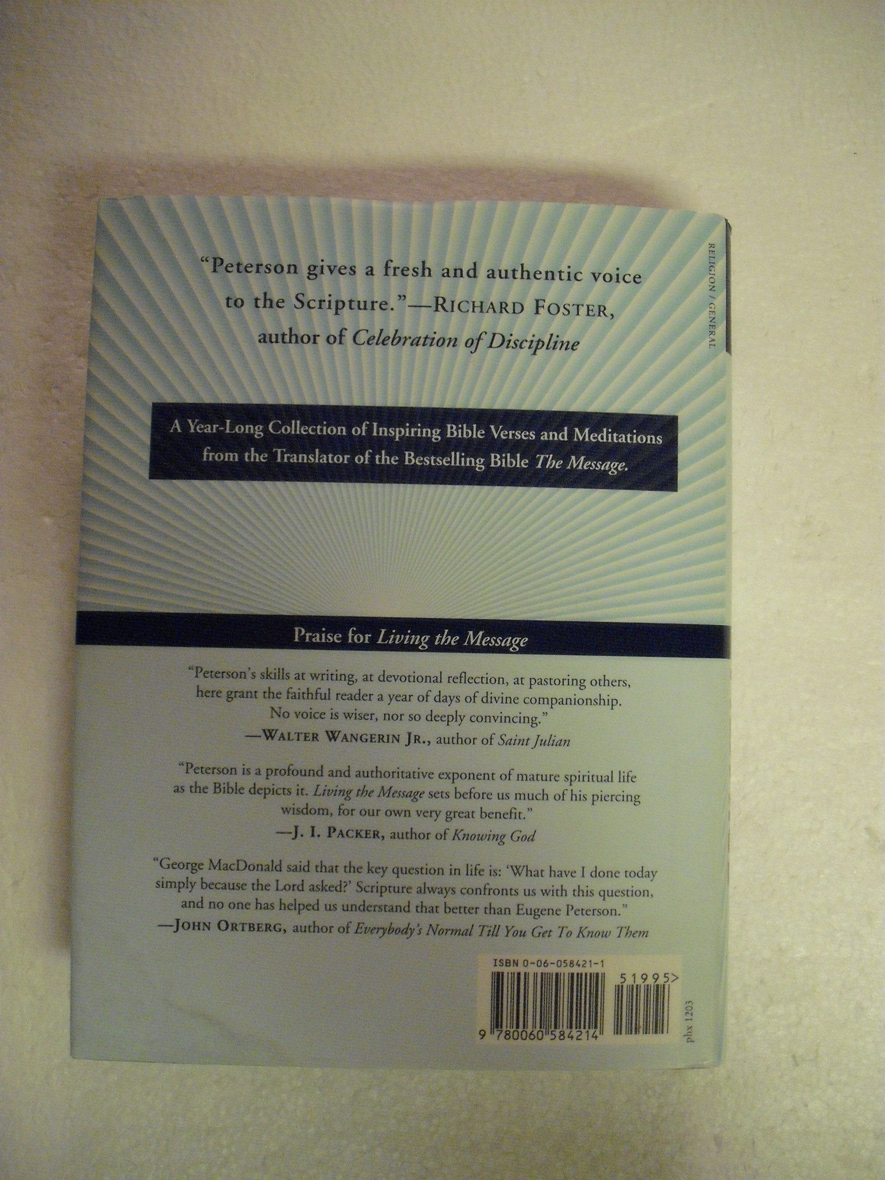 Living the Message: Daily Help For Living the God-Centered Life used book depot