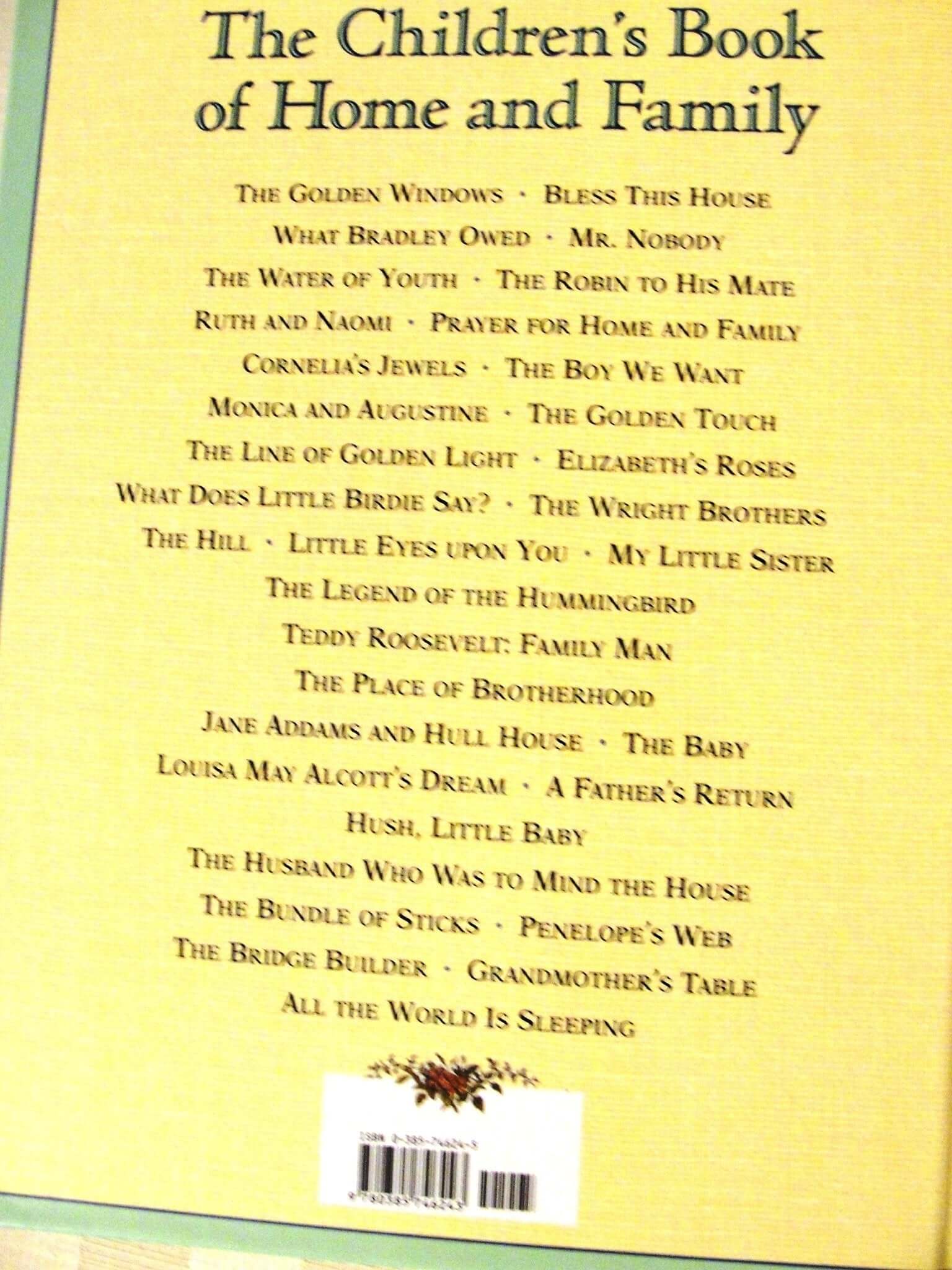 The Children's Book of Home and Family used book depot