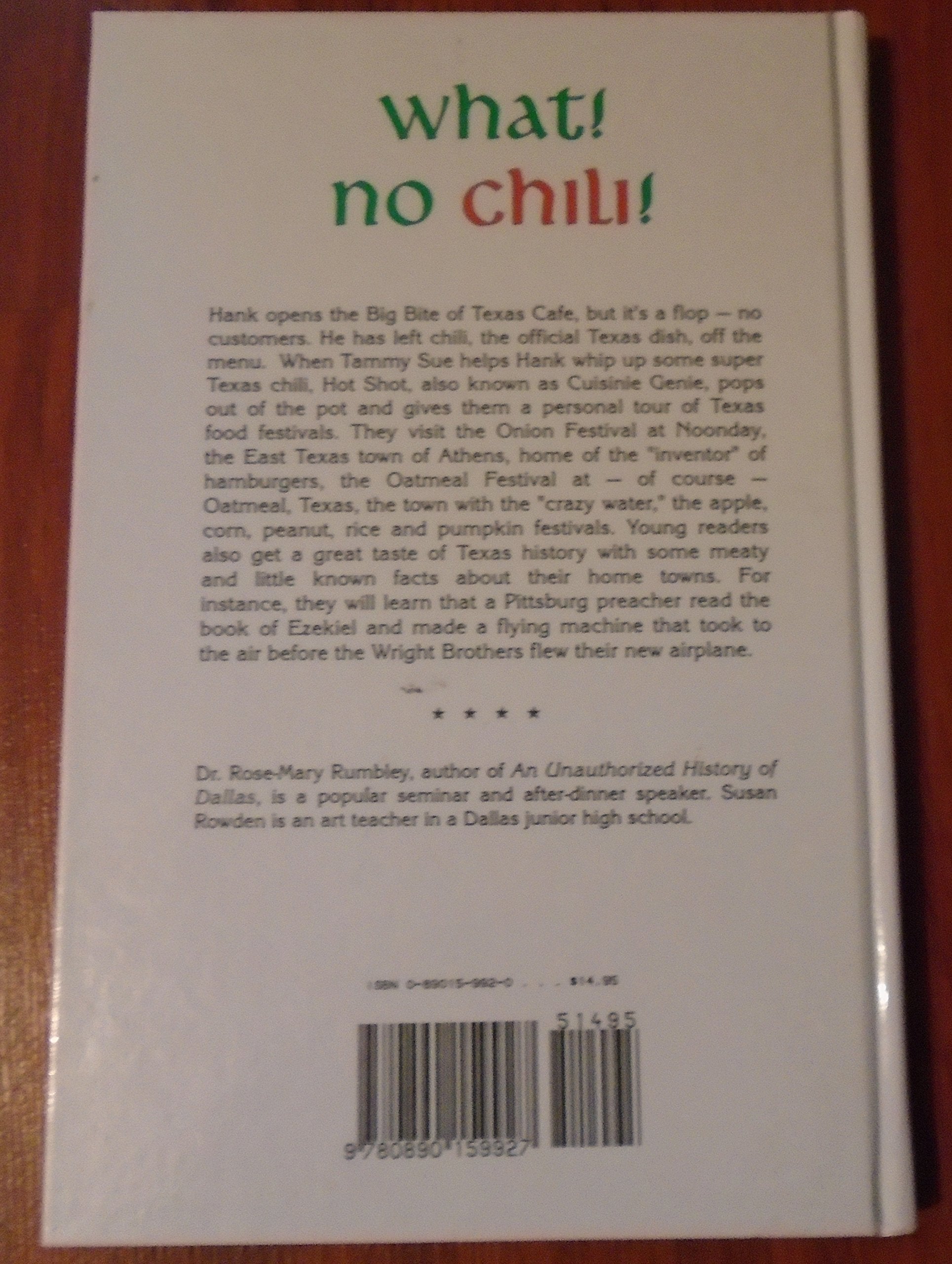 What? No Chili: Meet Hot Shot and Visit Food Festivals over Texas used book depot