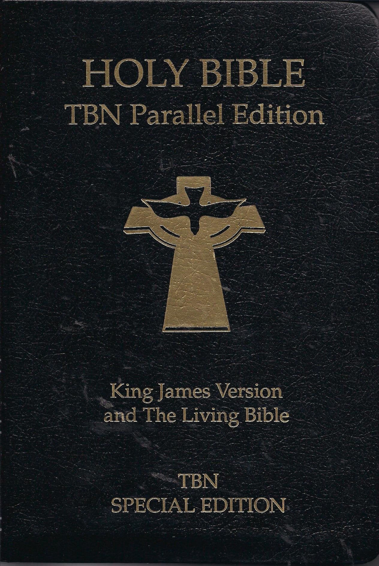 Holy Bible: People's Parallel Bible, King James Version and the Living Bible, Black Binded used book depot