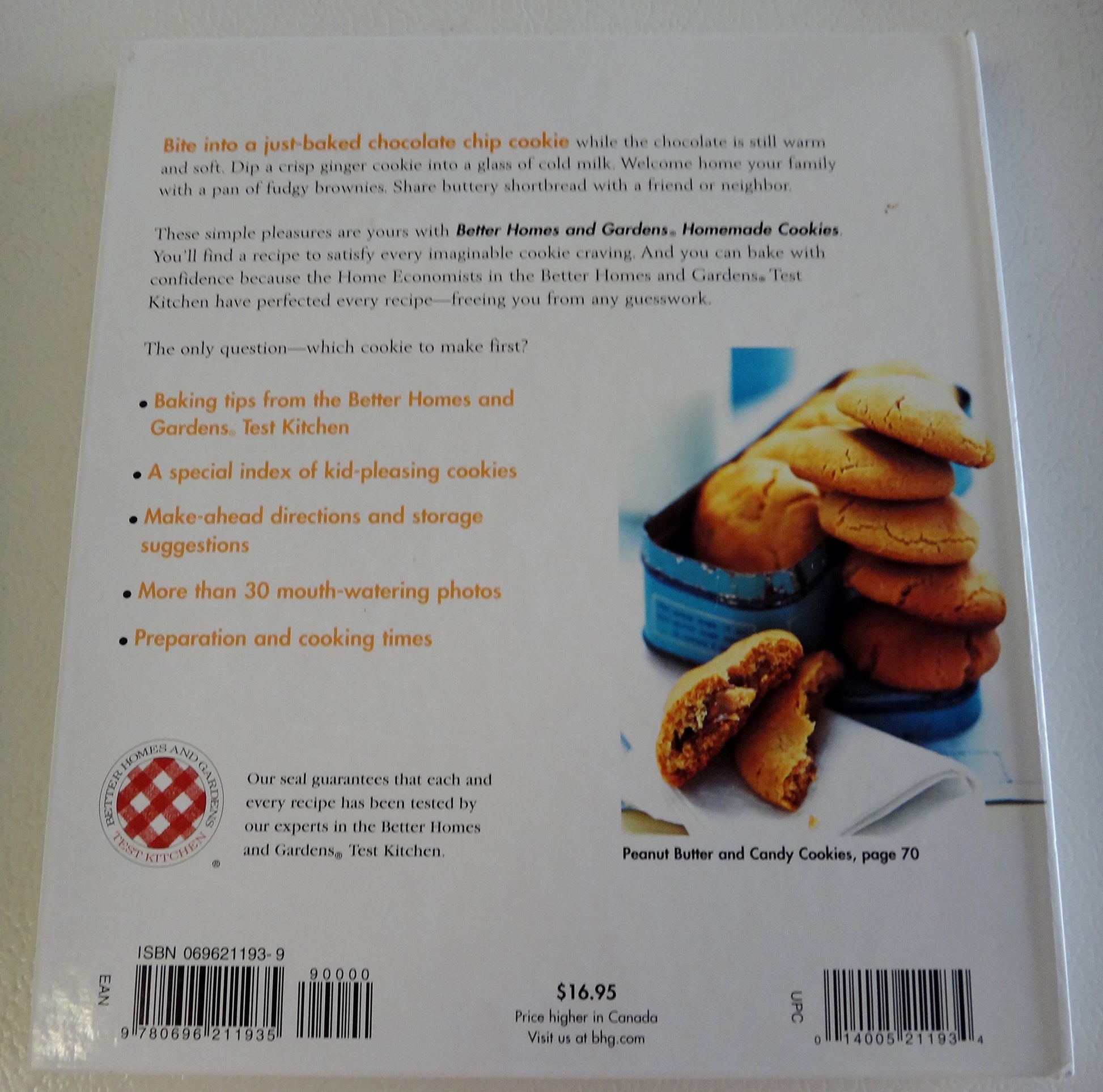 Better Homes and Gardens Homemade Cookies used book depot