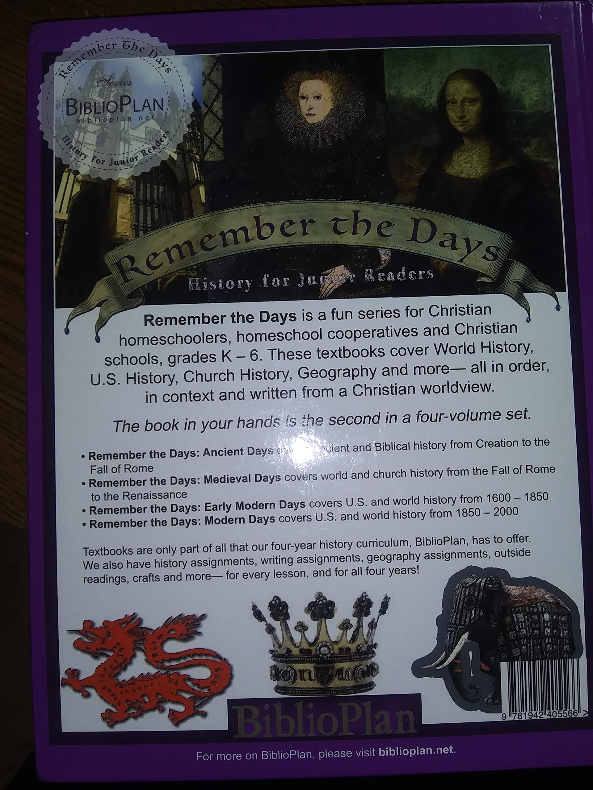 Remember the Days History Junior Readers Book Two: Medieval Days used book depot