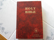 Holy Bible - King James Version (KJV) - Placed by The Gideons International - Red Cover used book depot