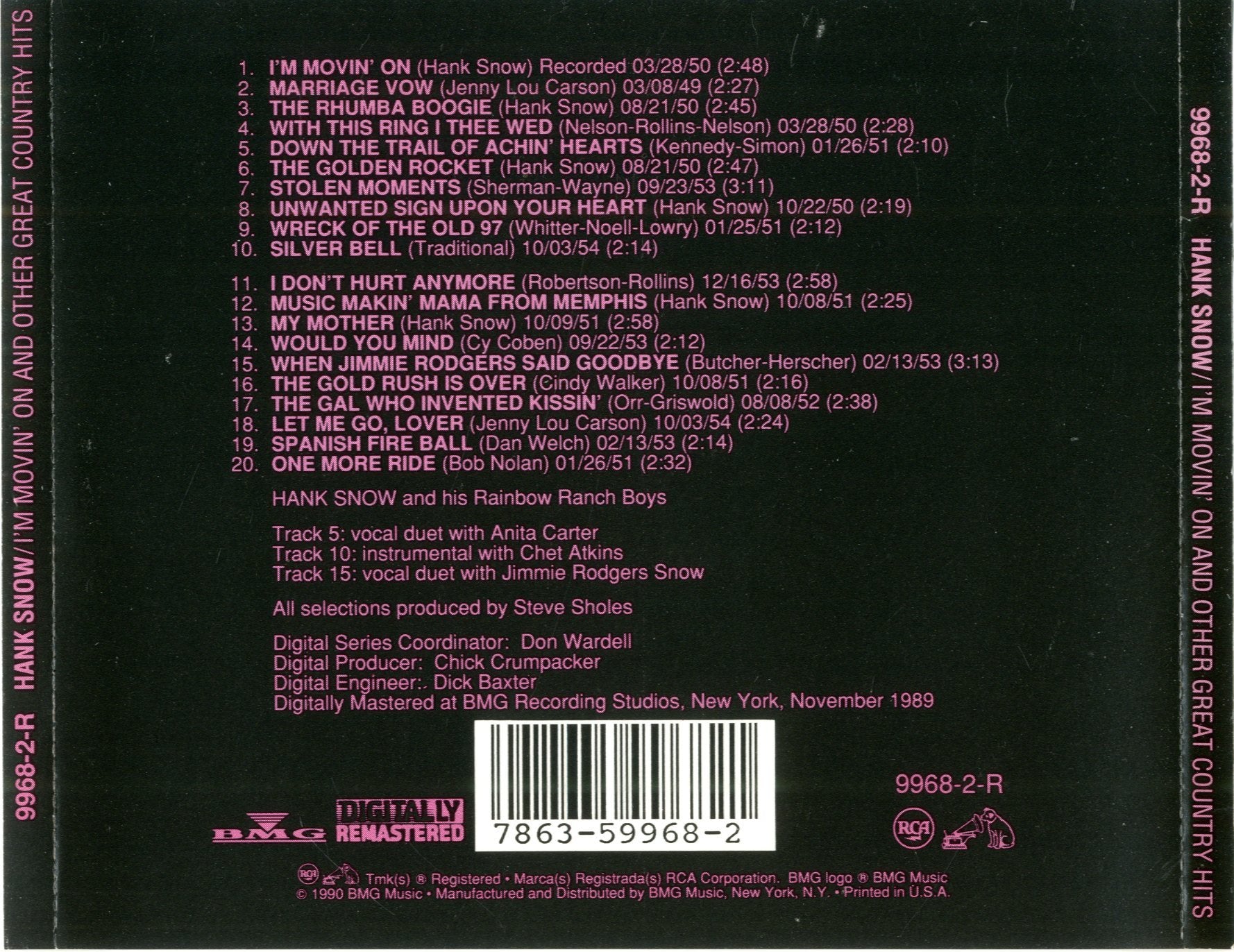 I'm Movin' On And Other Great Country Hits