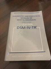 Diagnostic and Statistical Manual of Mental Disorders, 4th Edition, Text Revision (DSM-IV-TR) used book depot