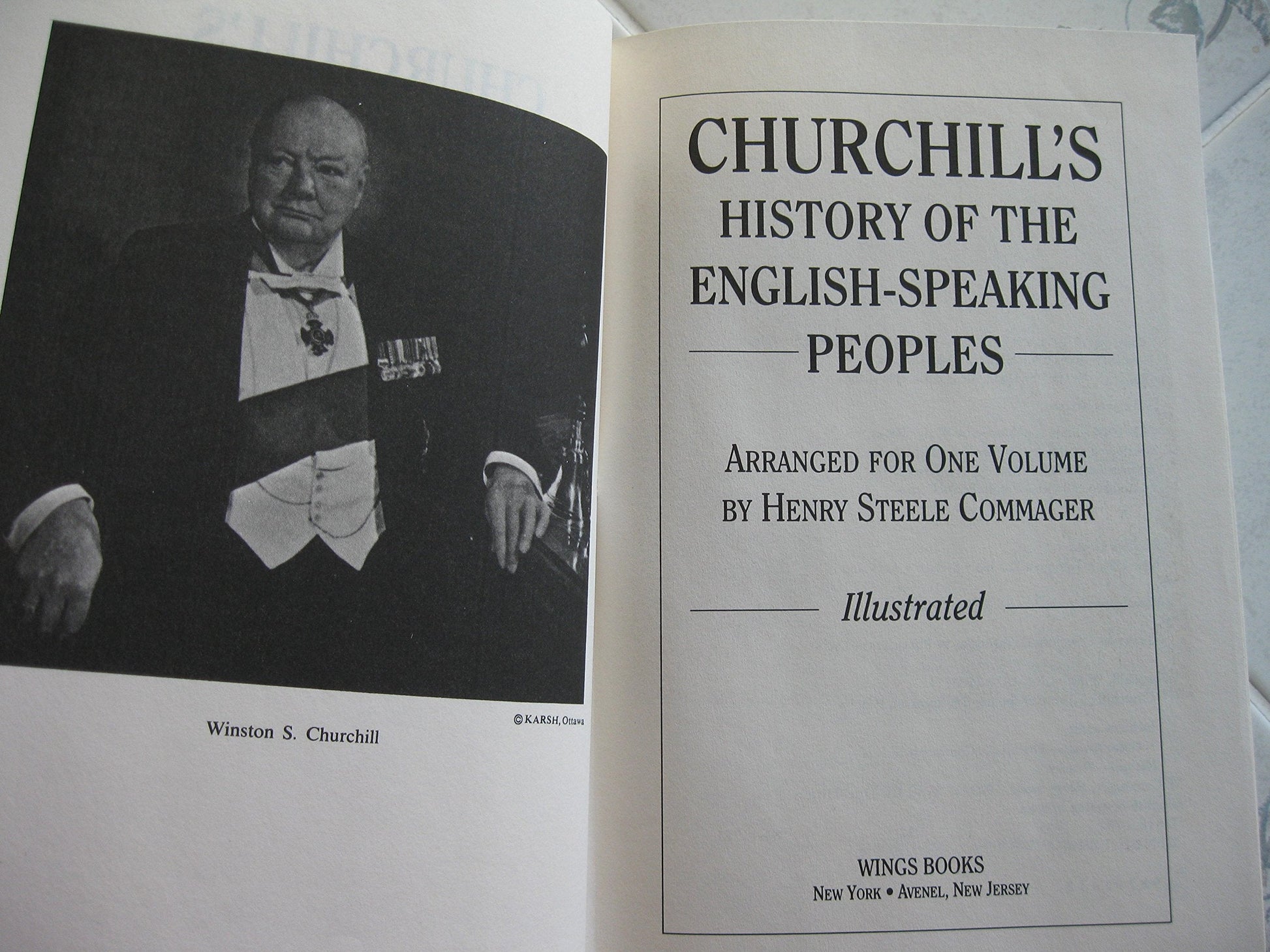 Churchill's History of the English Speaking Peoples used book depot