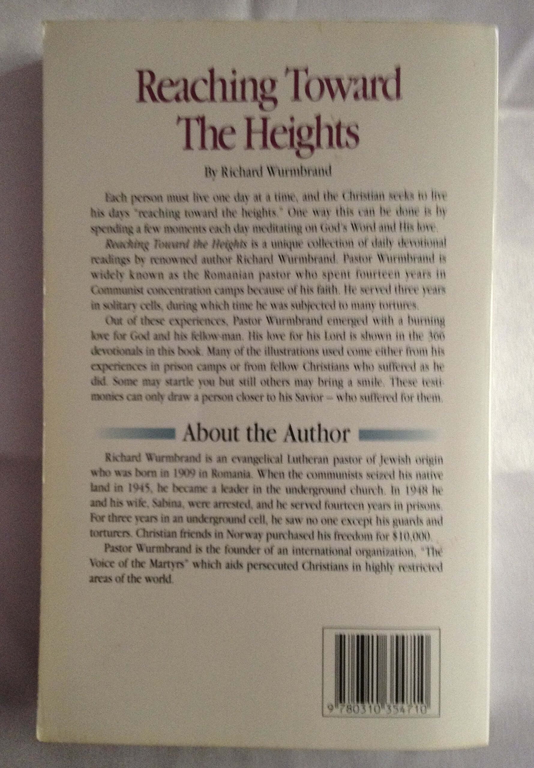 Reaching Toward the Heights used book depot