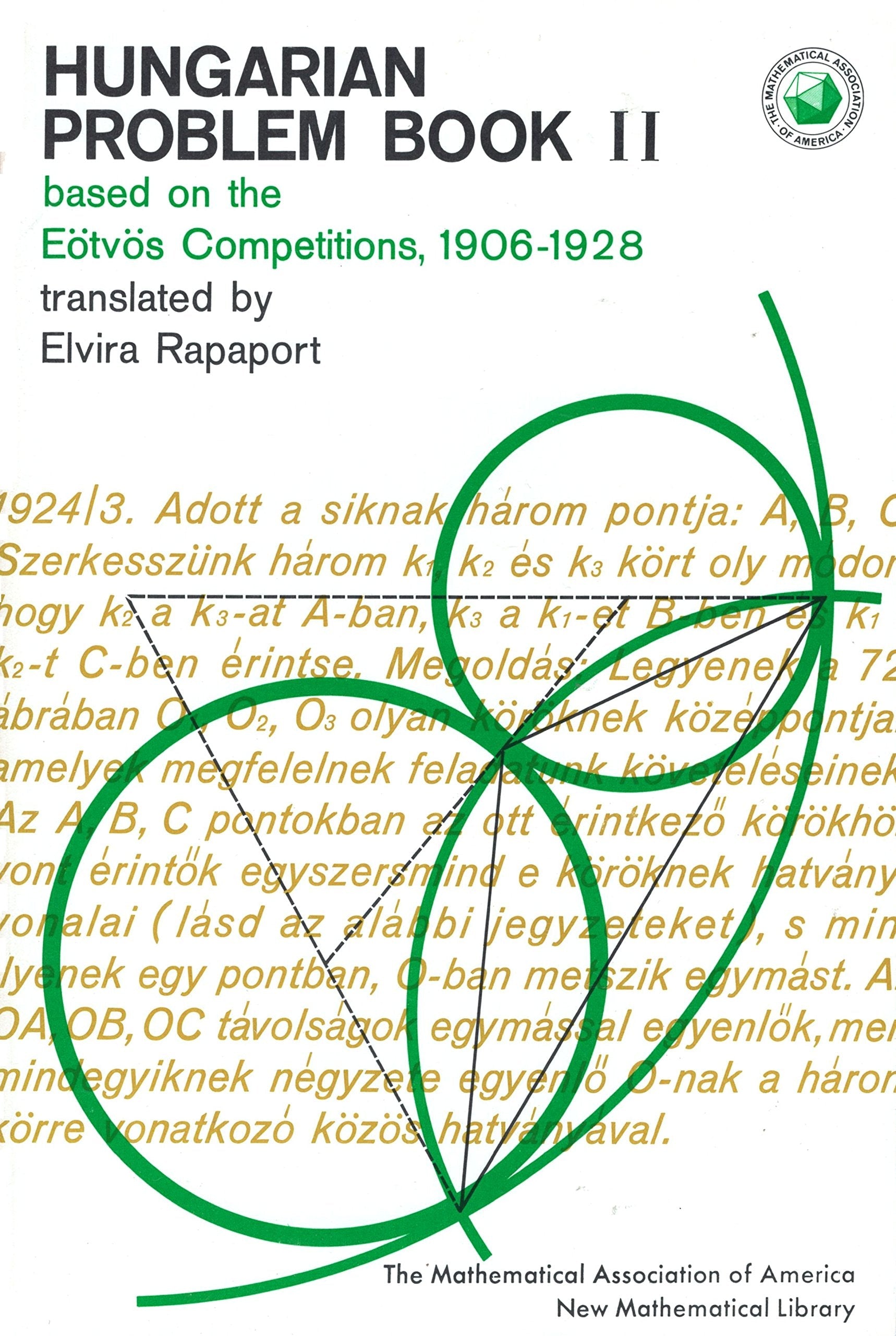 Hungarian Problem Book 2: Based on the Votvos Competition (Mathematical Association of America) used book depot