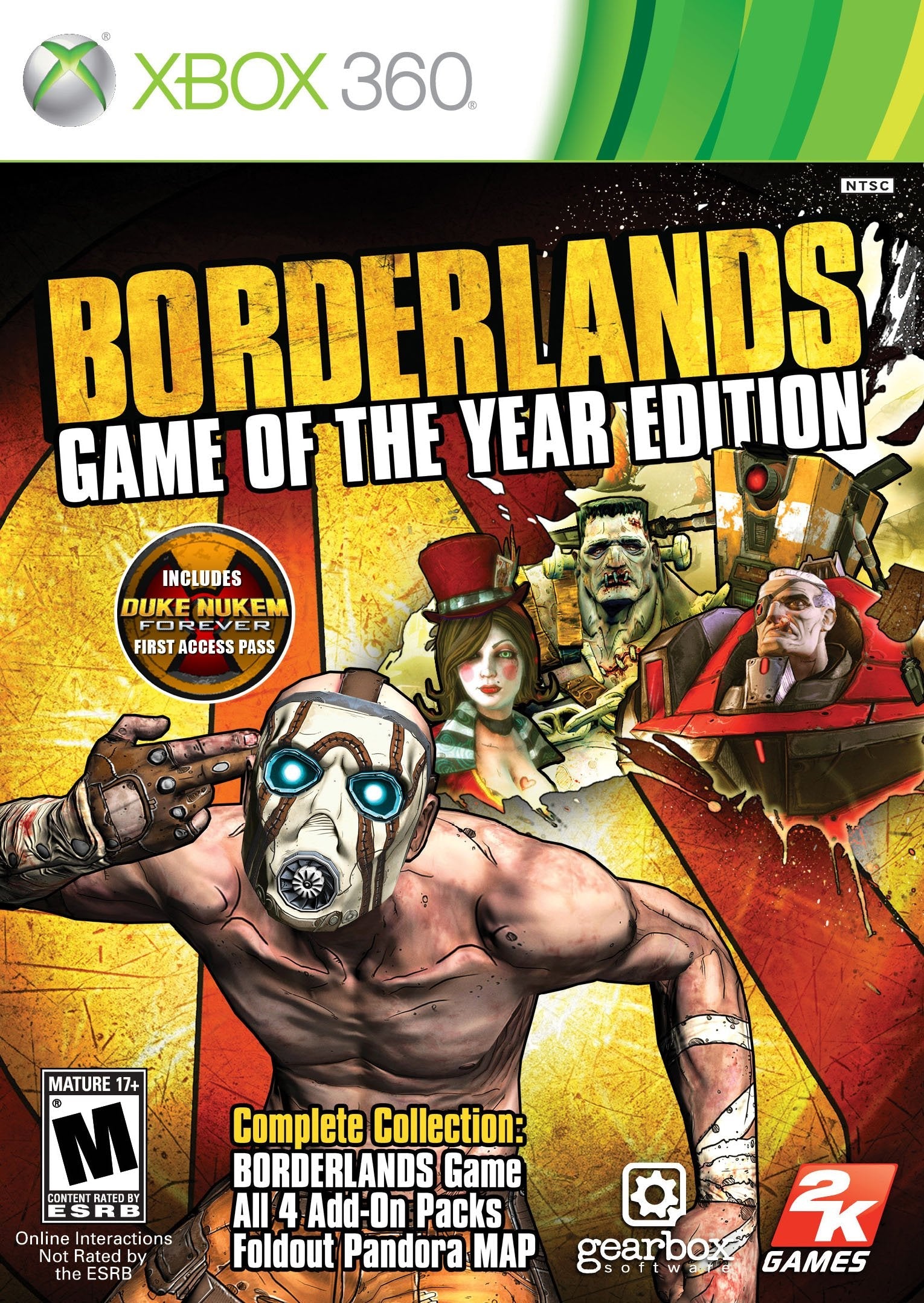 Borderlands Game of the Year -Xbox 360 used book depot