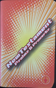 New Testament Psalms Proverbs (2013 Gideons Pocket Bible) Orange with Floral Decor used book depot