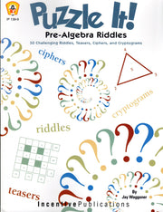 Puzzle It!: Pre-Algebra Riddles used book depot