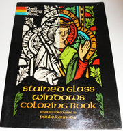 Stained Glass Windows Coloring Book used book depot