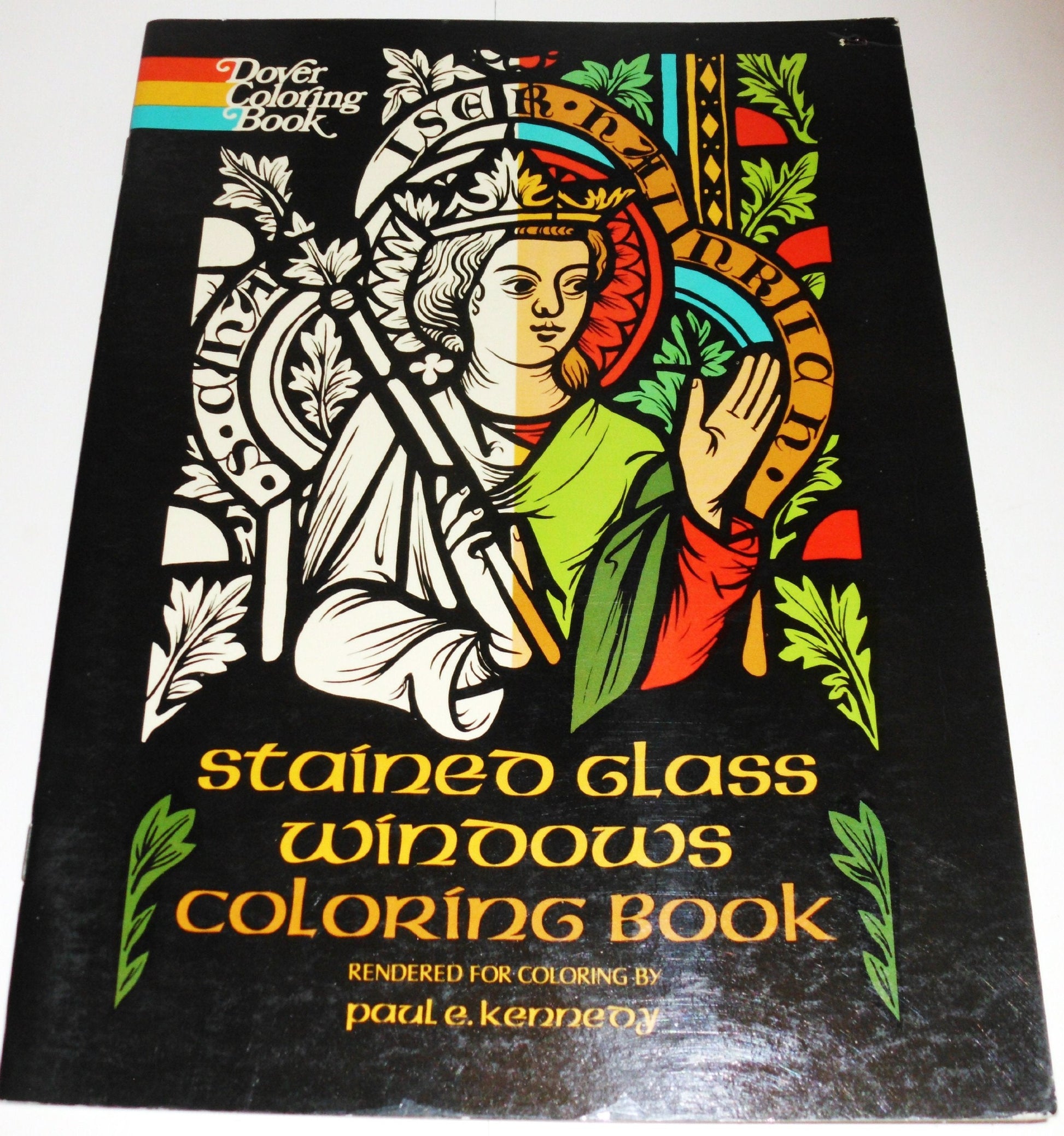 Stained Glass Windows Coloring Book used book depot