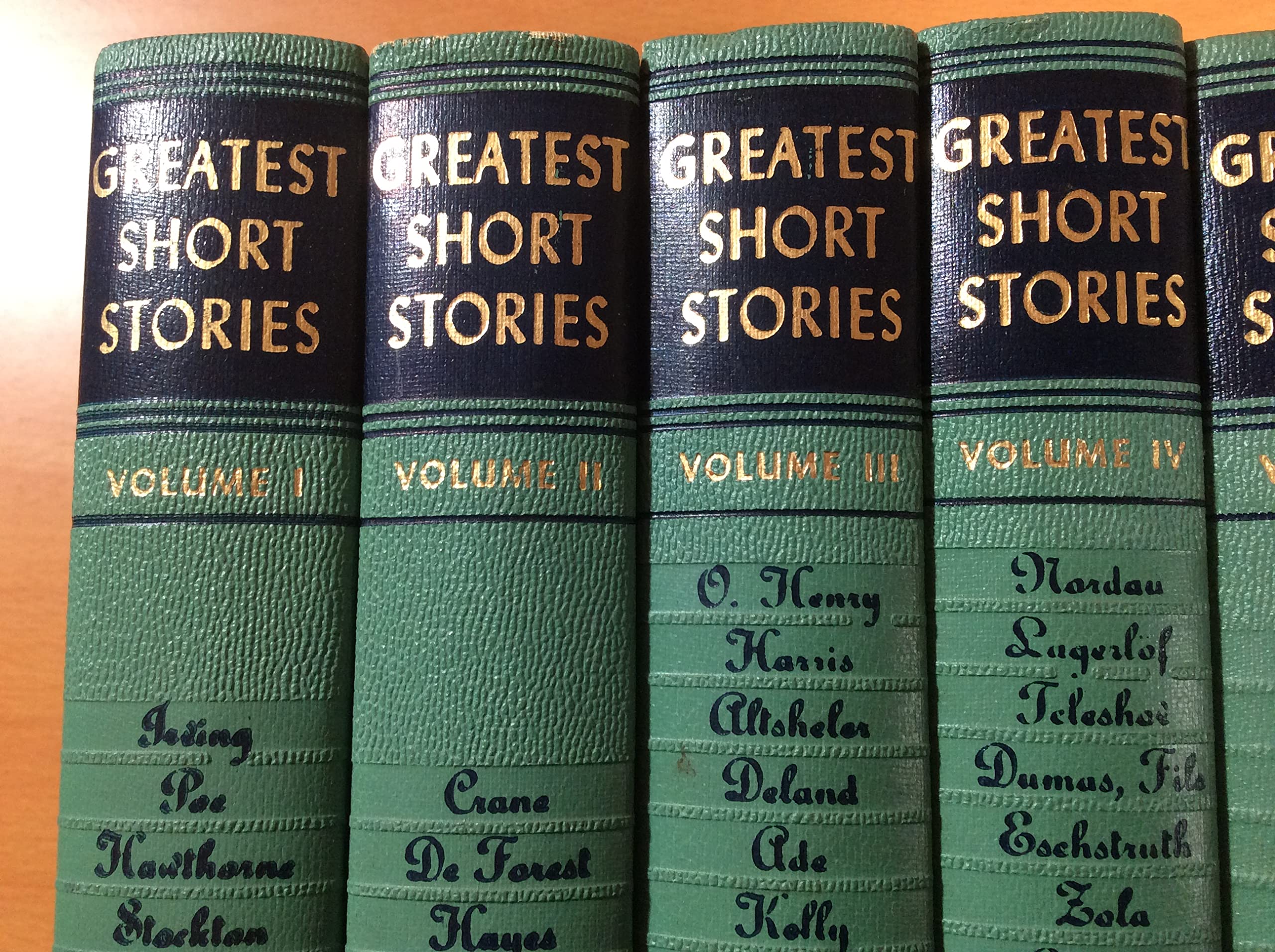Collier Greatest Short Stories Vol 1-6 used book depot