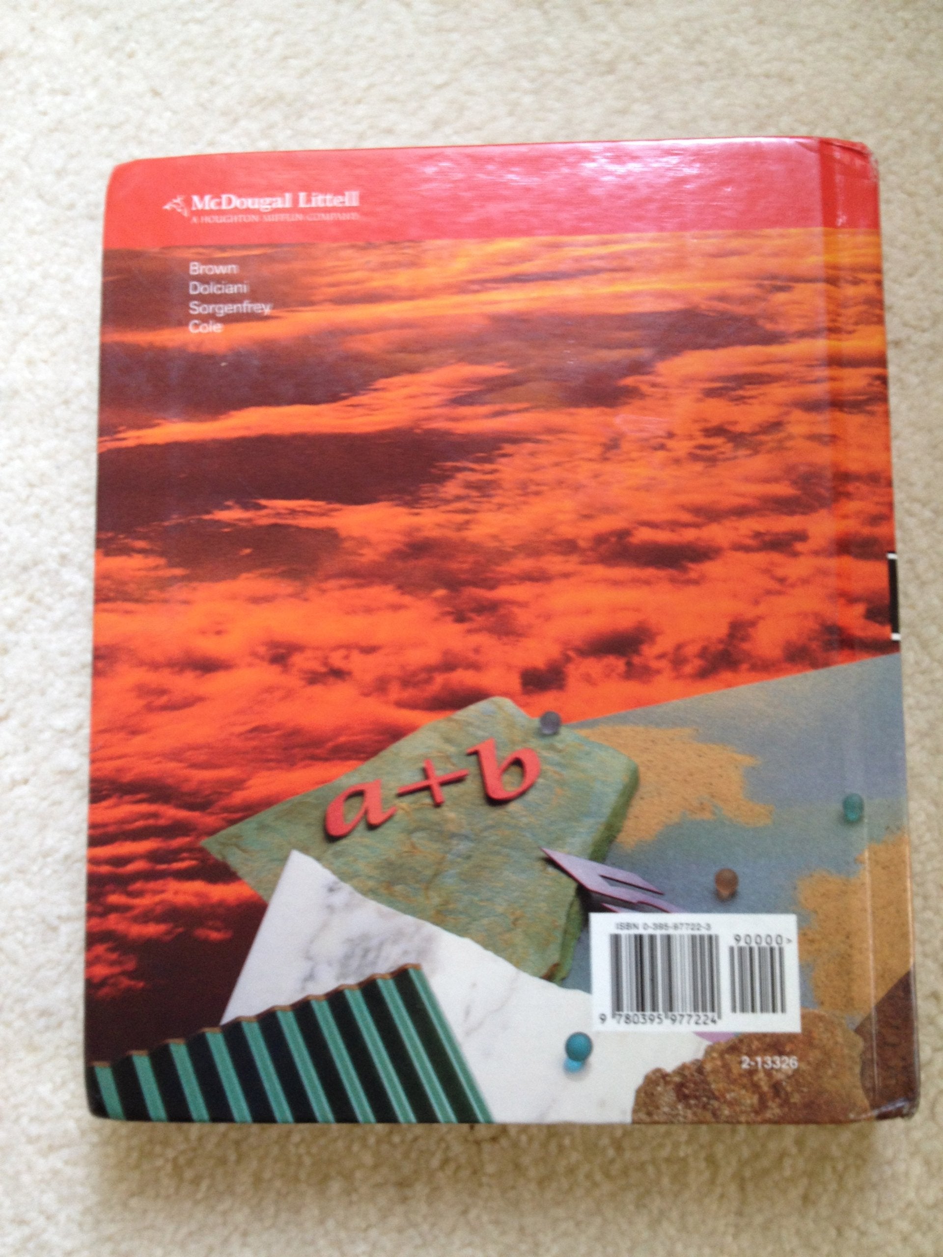 Algebra: Structure and Method, Book 1 used book depot