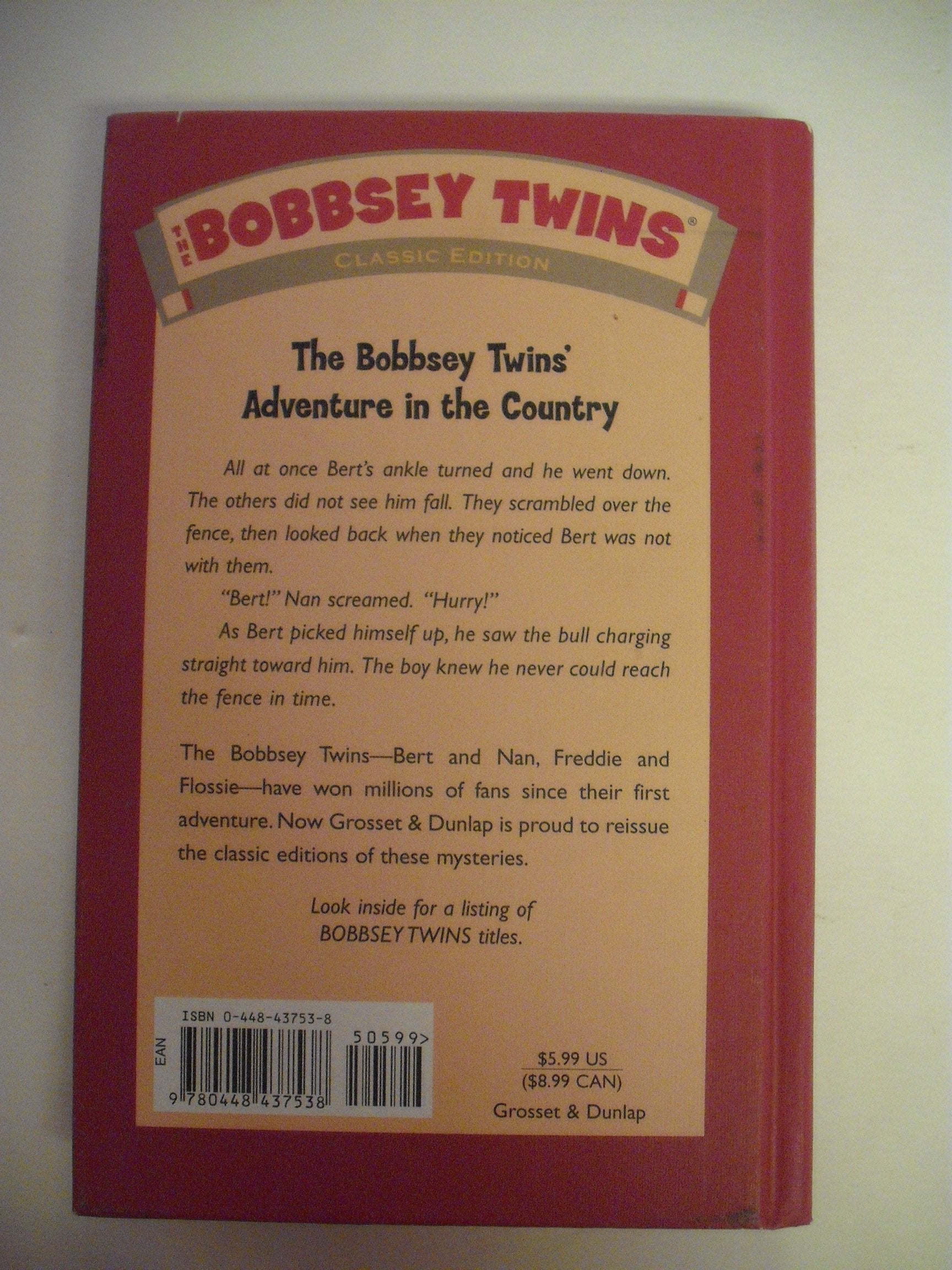 The Bobbsey Twins' Adventure in the Country (Bobbsey Twins, No. 2) used book depot