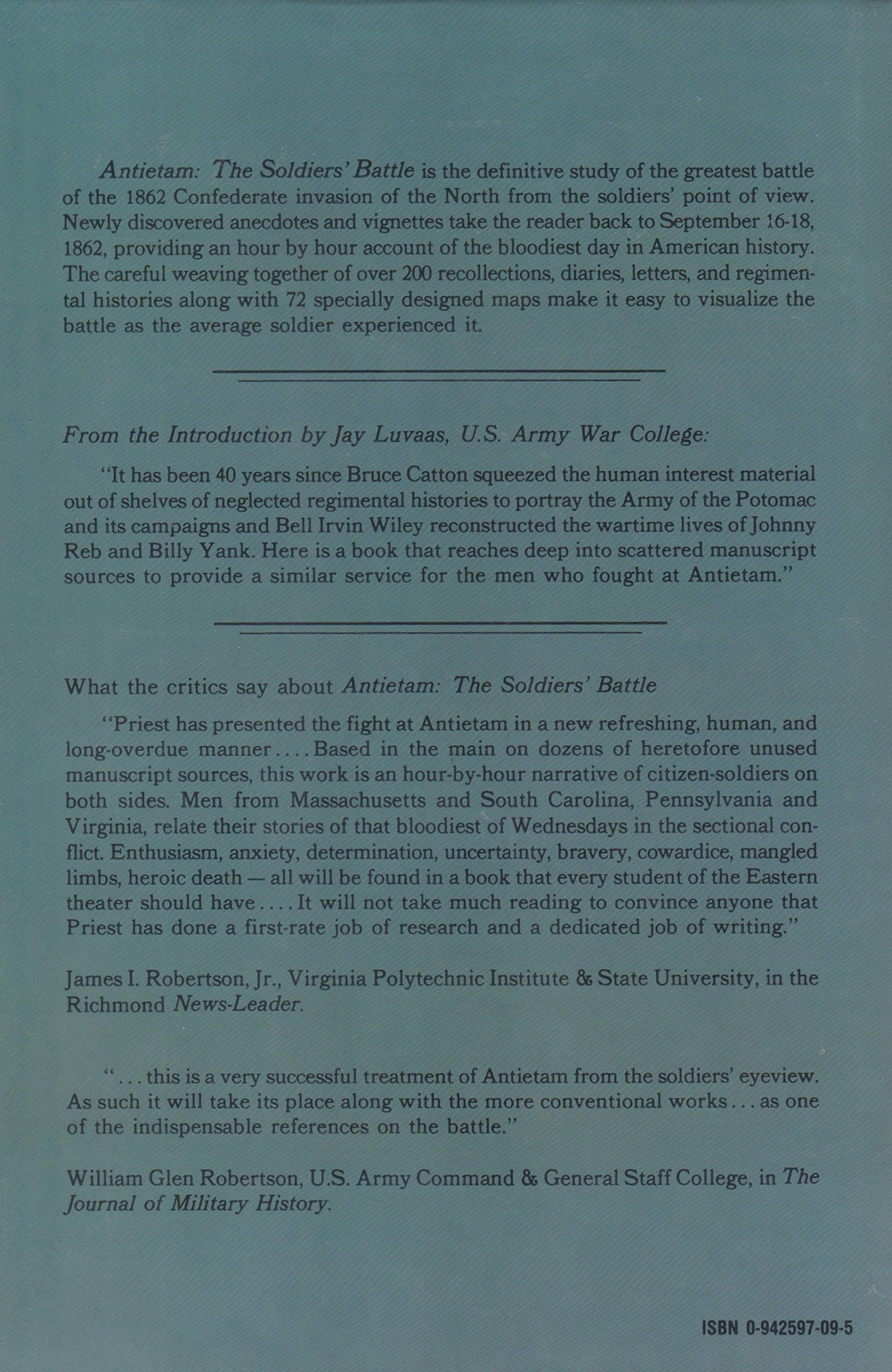 Antietam : The Soldiers' Battle used book depot