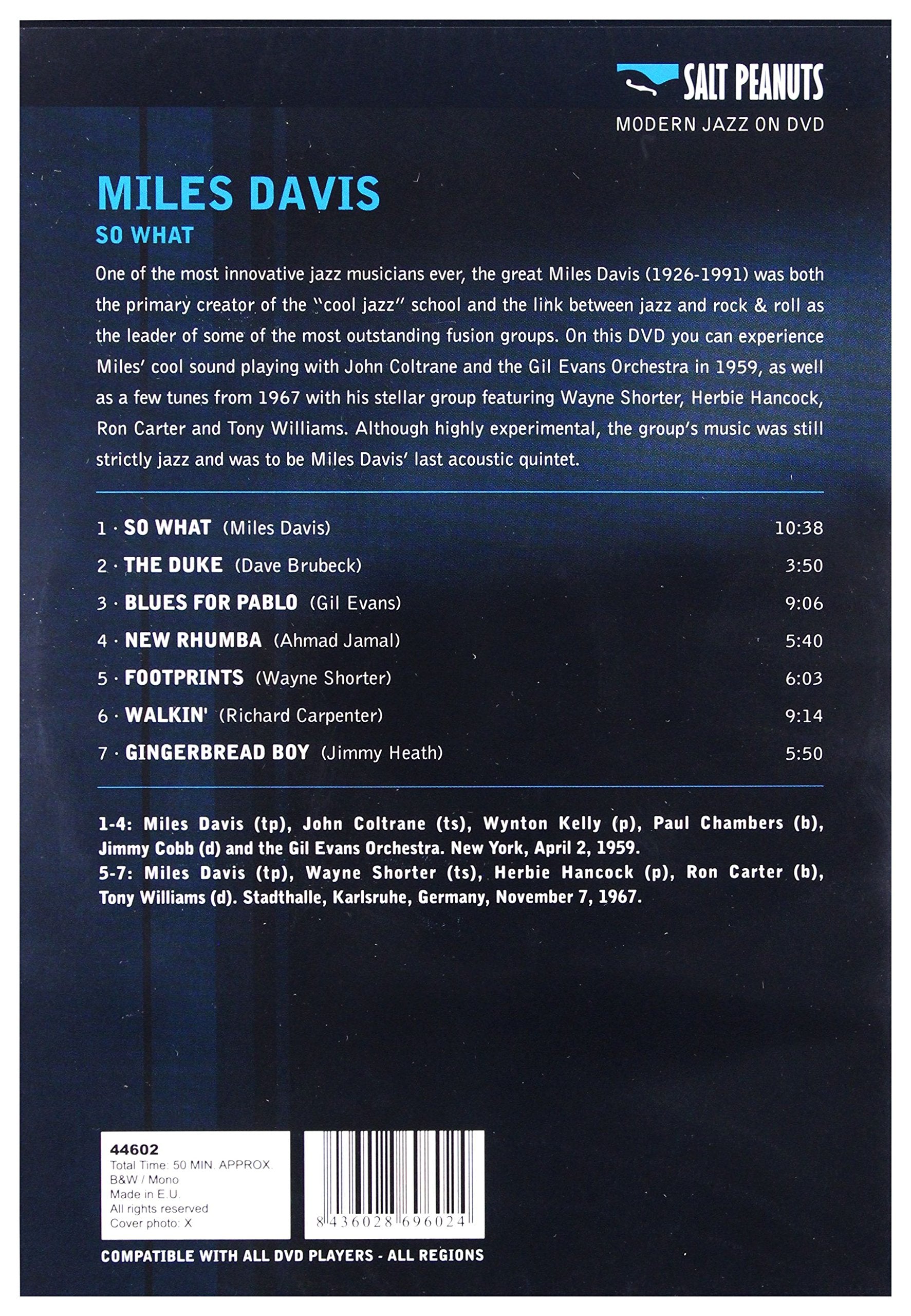 Miles Davis: So What [DVD] used book depot