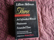 Three: An Unfinished Woman, Pentimento, Scoundrel Time used book depot