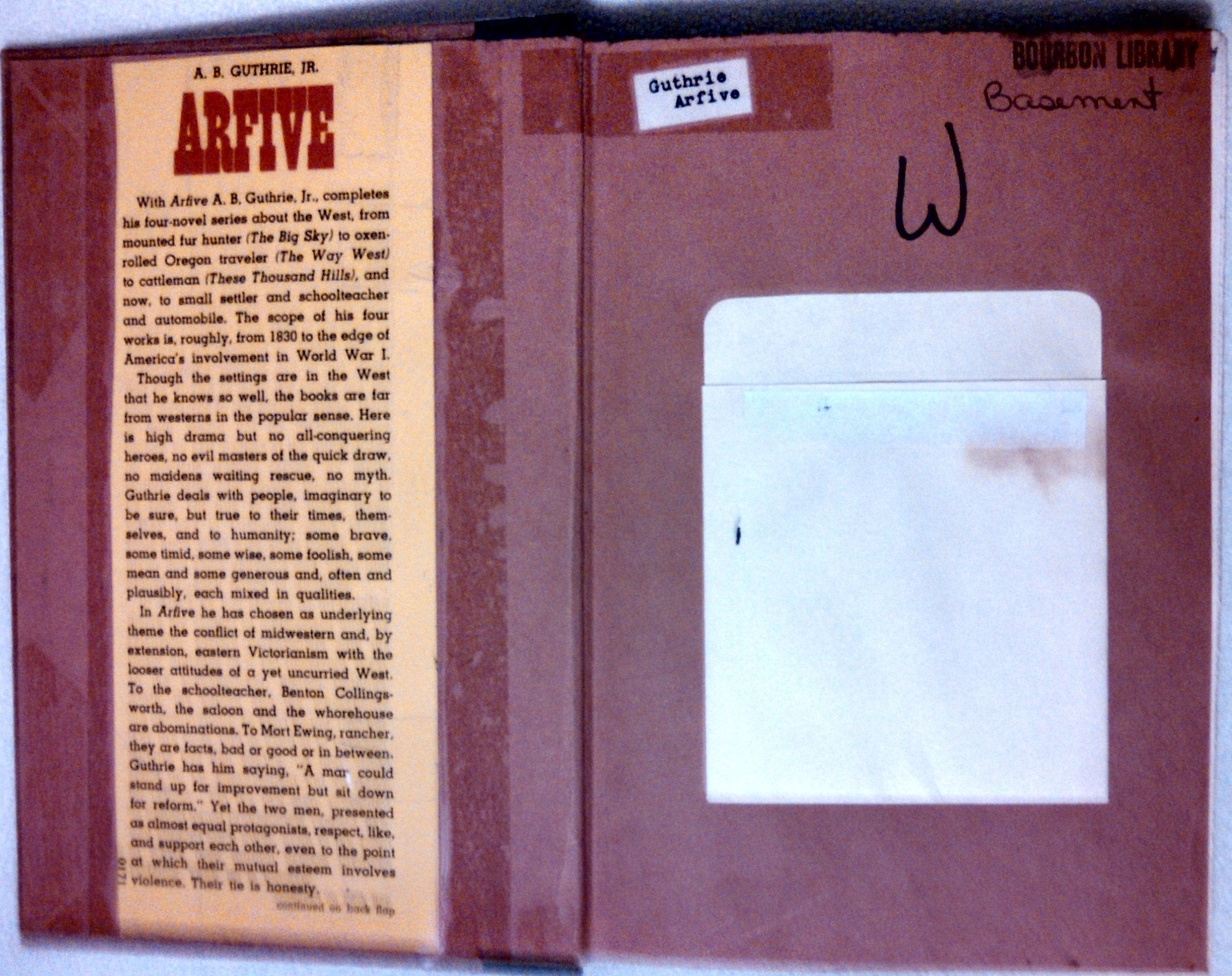ARFIVE. used book depot