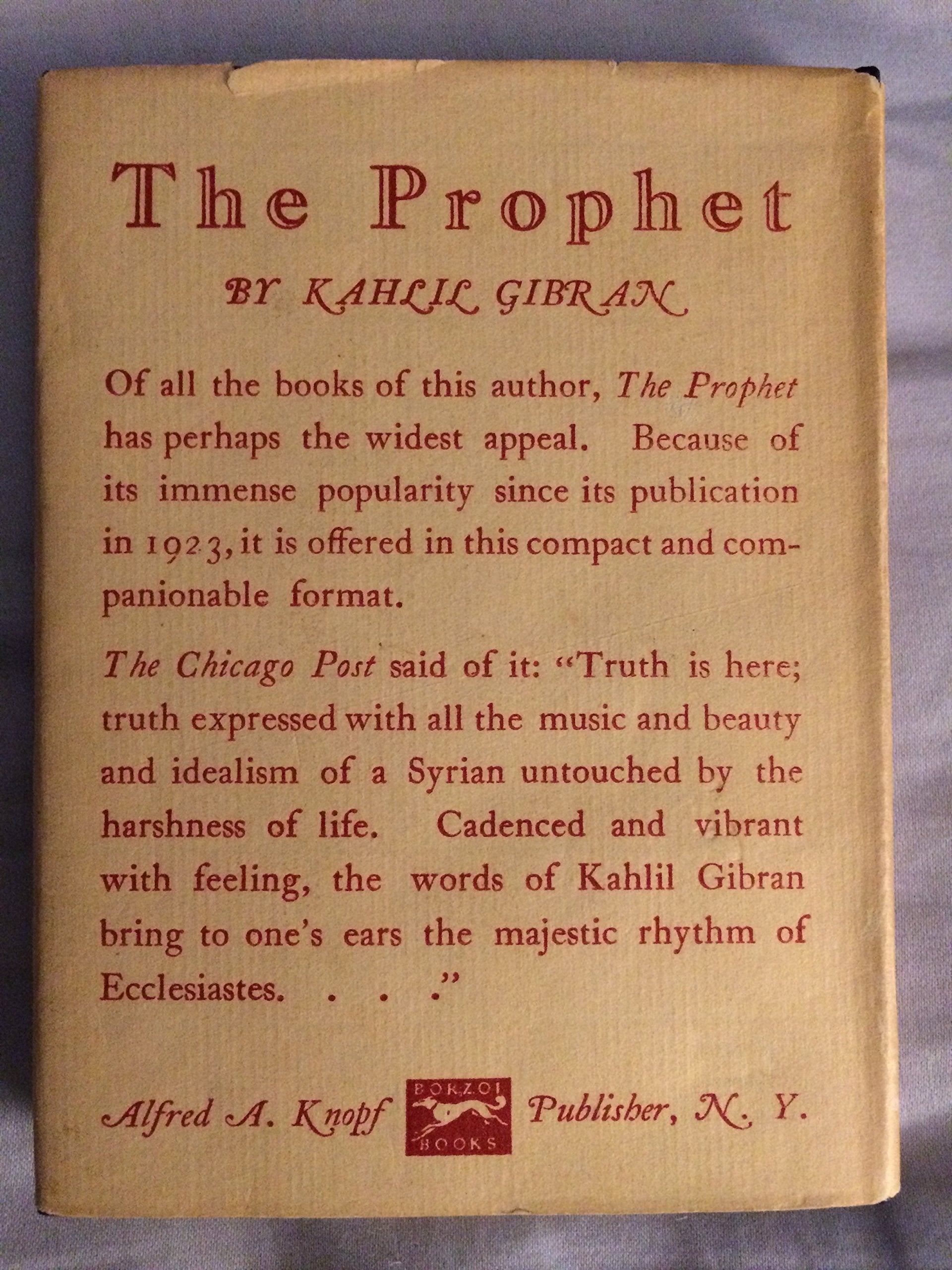 The Prophet used book depot