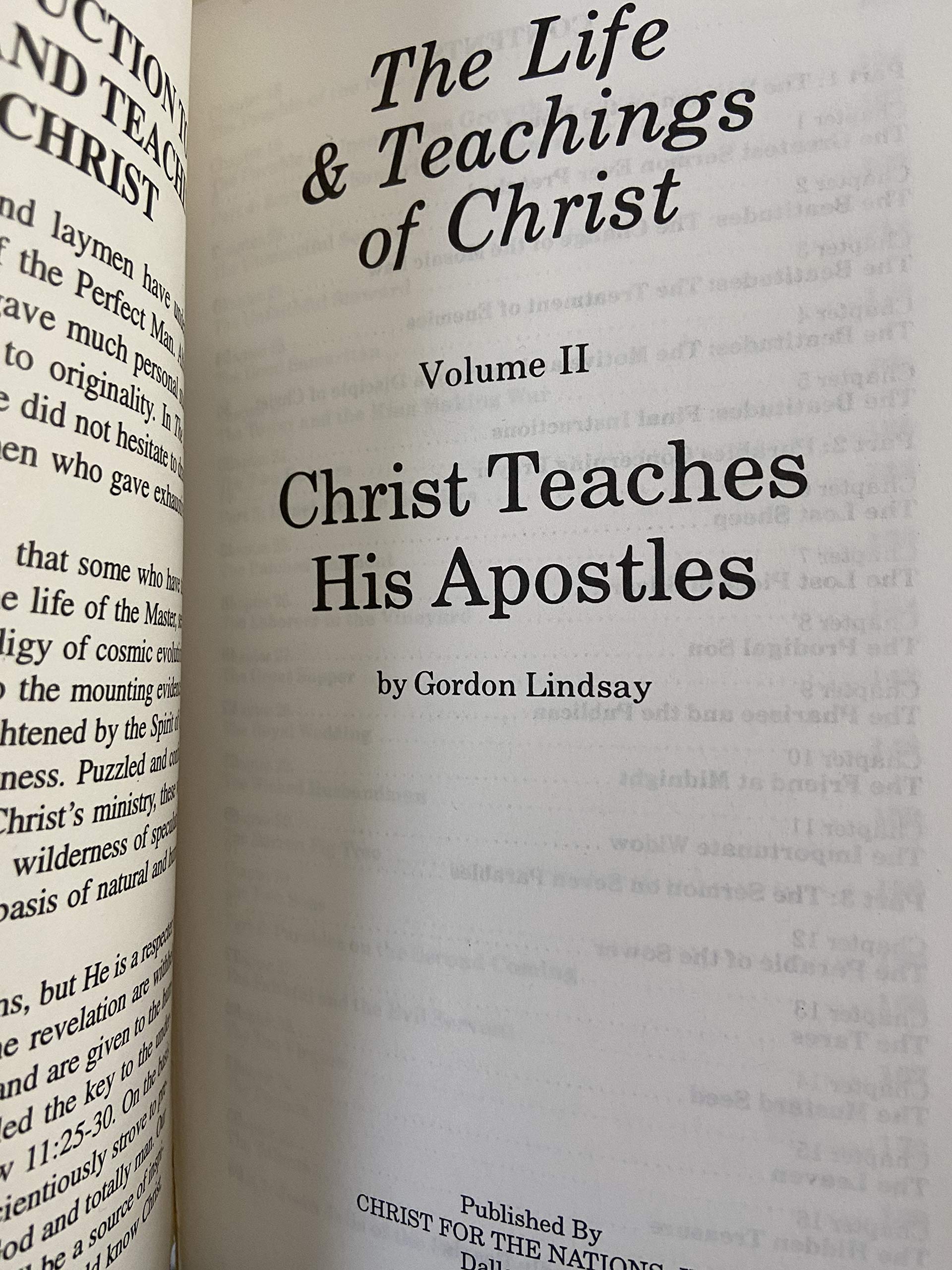 Life & Teachings of Christ (Vol. 2) used book depot