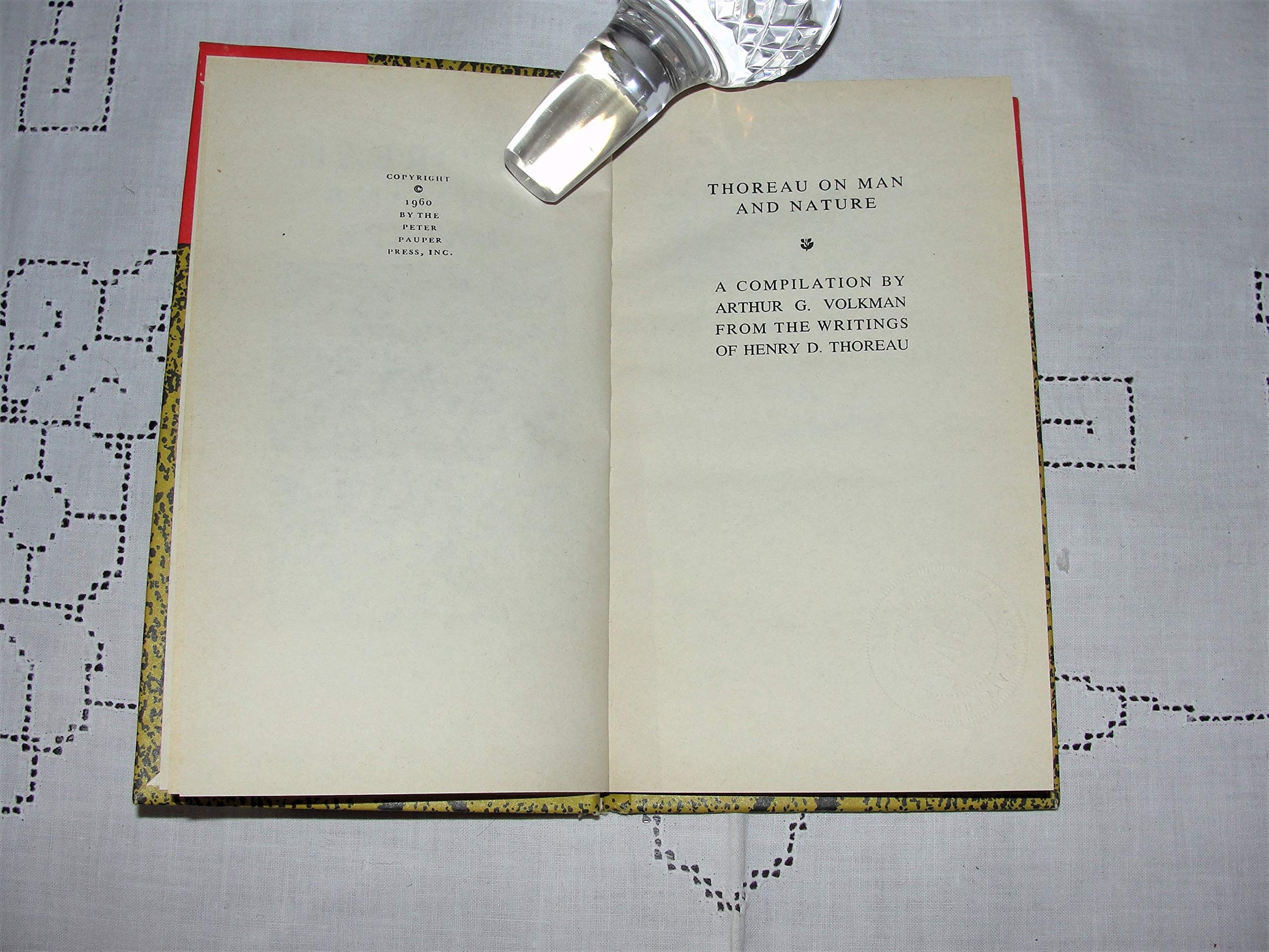 Thoreau on Man & Nature used book depot